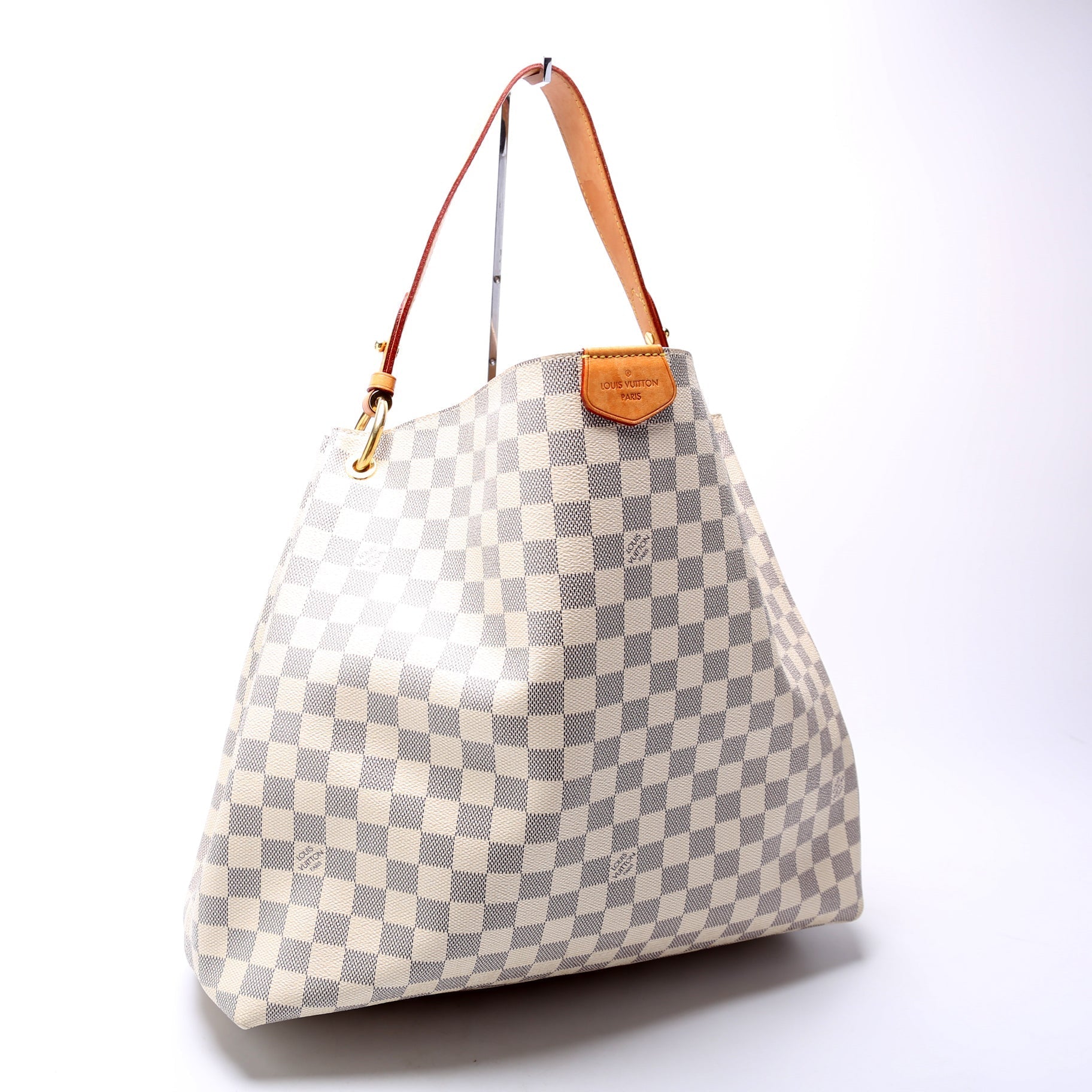 Louis Vuitton Graceful MM Azur Damier Handbag Azur 10