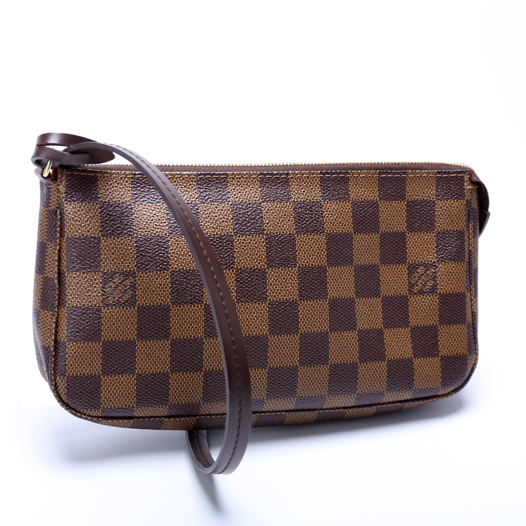 Louis Vuitton Pochette Acessories NM Ebene Damier Clutch Bag Damier Ebene