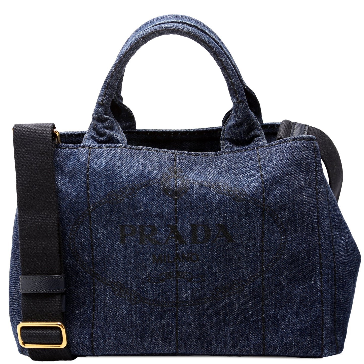 Prada Canapa Tote Bag Canvas Denim Tote Bag