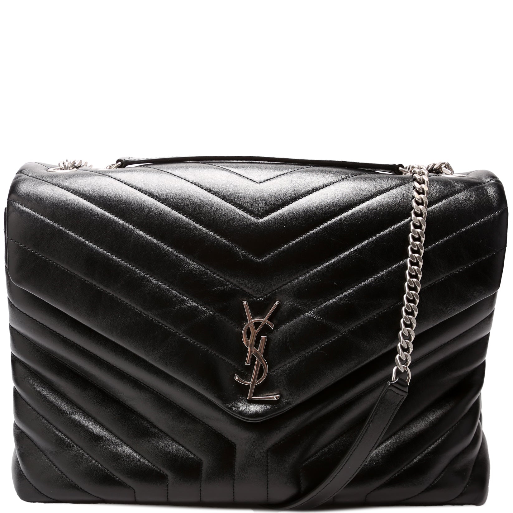 YSL Saint Laurent Loulou Satchel Bag Large