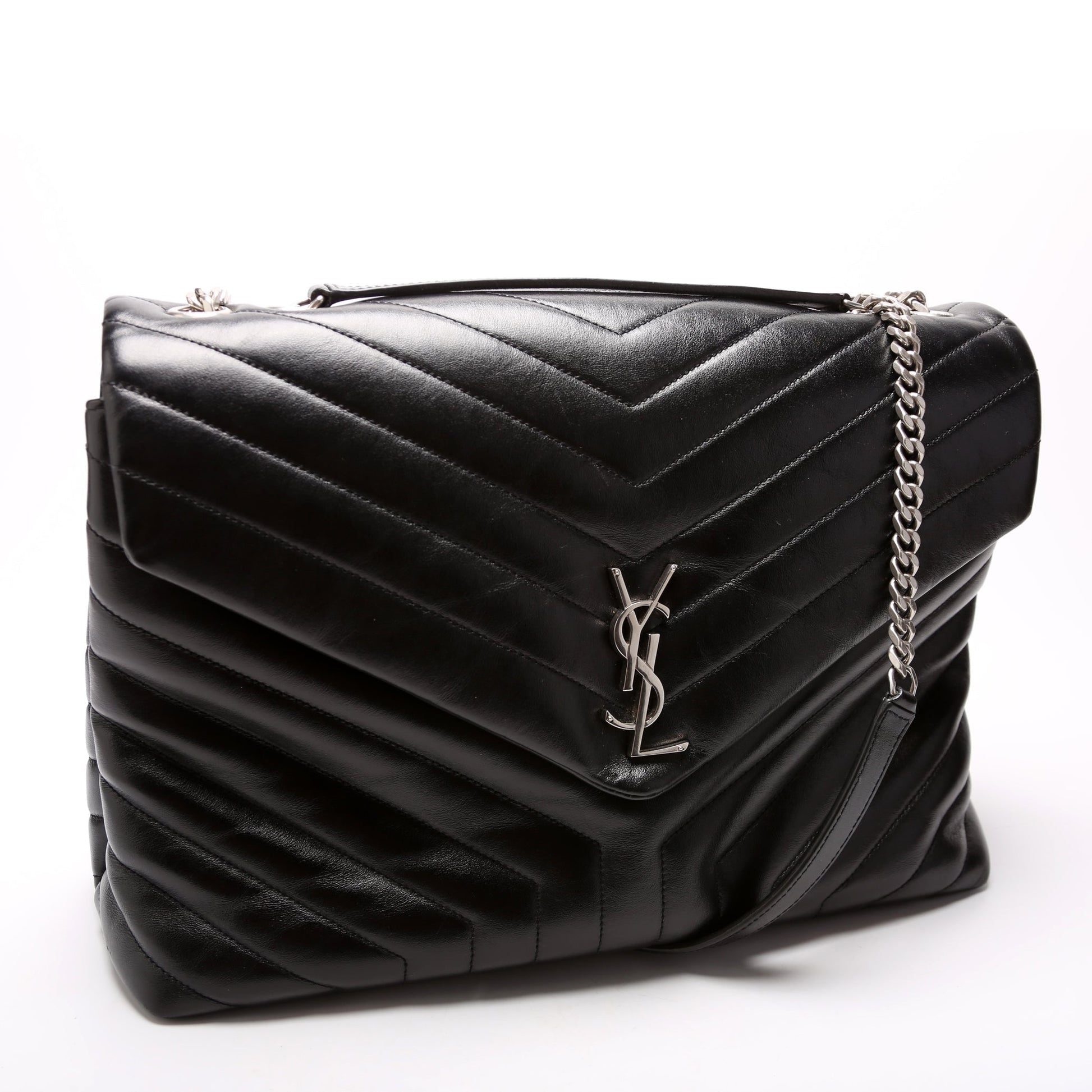 YSL Saint Laurent Loulou Satchel Bag Large