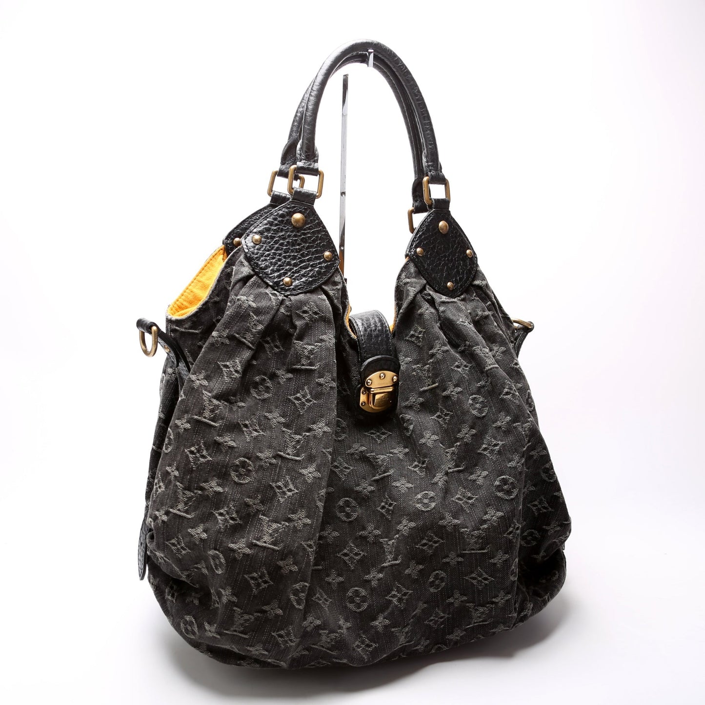 Louis Vuitton XL Denim Hobo Mahina Shoulder Bag