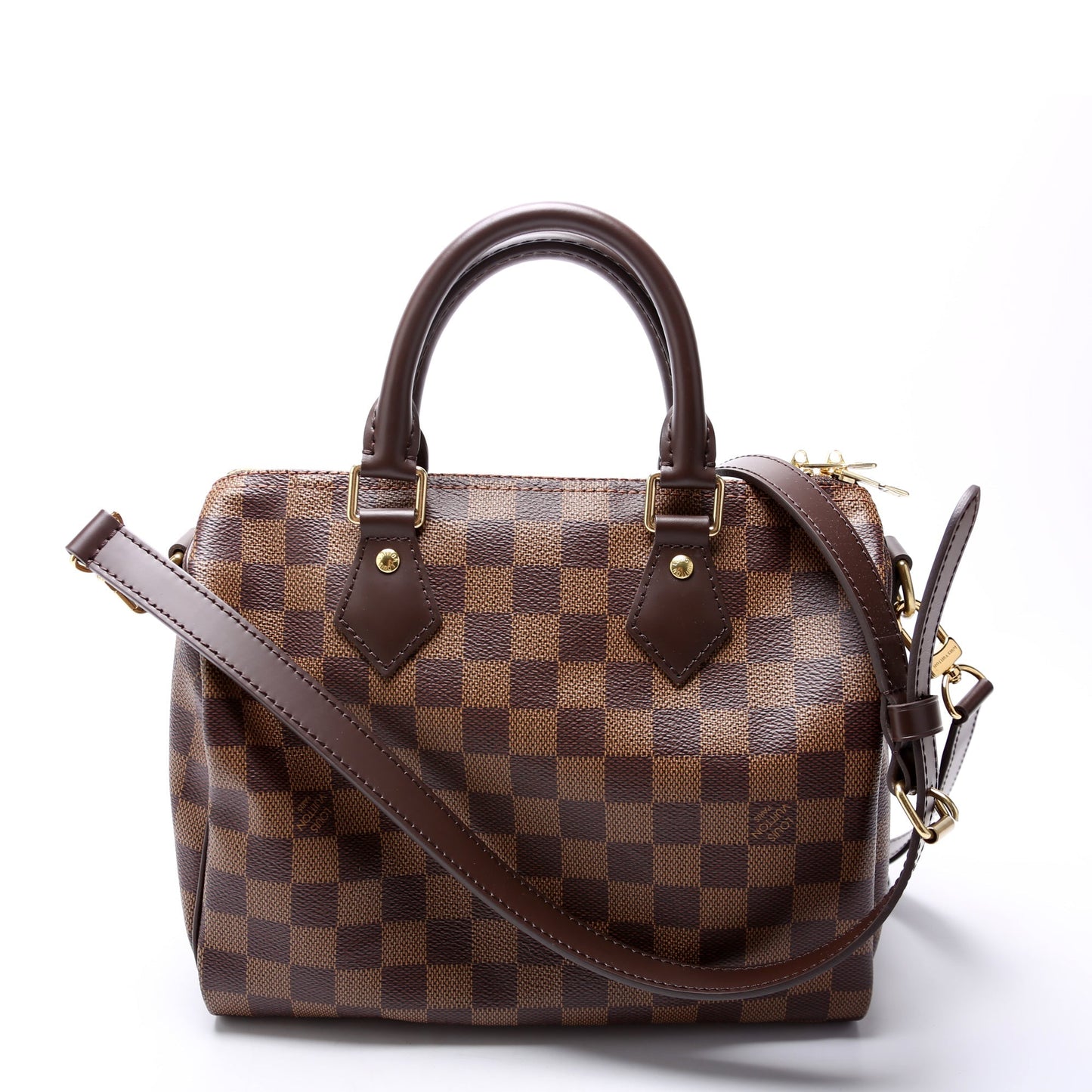 Louis Vuitton Speedy 25 Bandouliere Ebene Damier Handbag Ebene 17