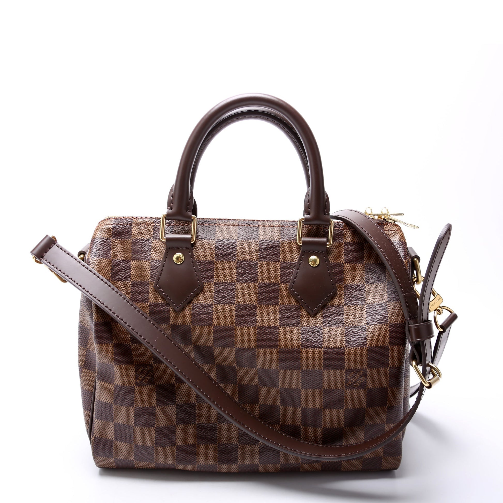 Louis Vuitton Speedy 25 Bandouliere Ebene Damier Handbag Ebene 17