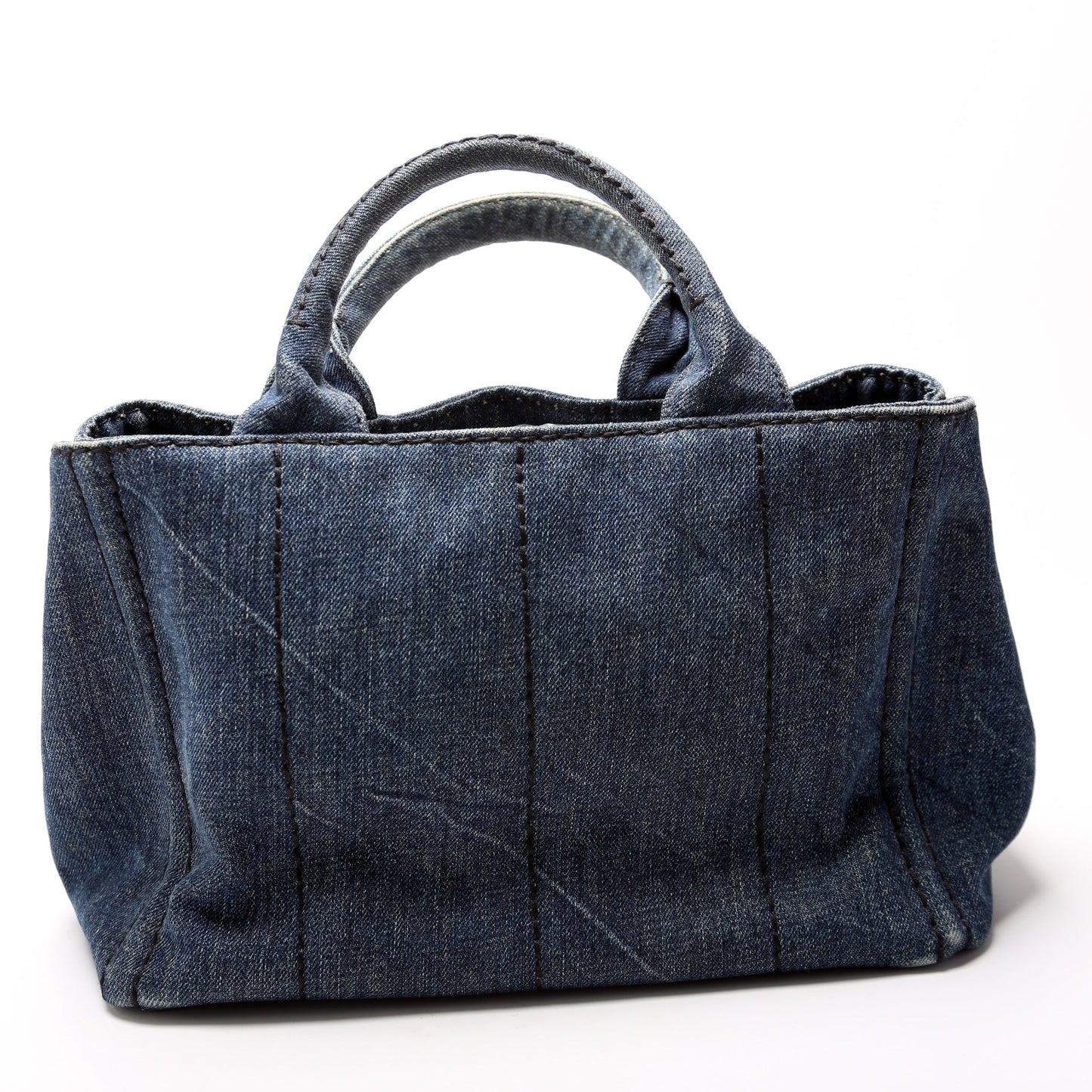 Prada Canapa Tote Bag Canvas Denim