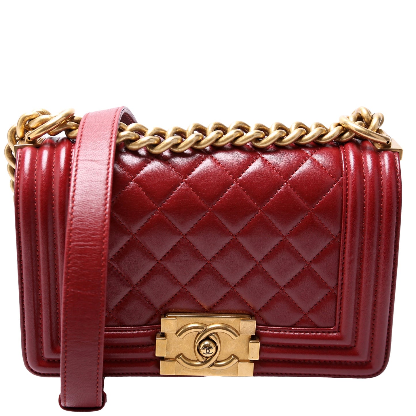Chanel Boy Flap Lambskin 21-24M Small Handbag
