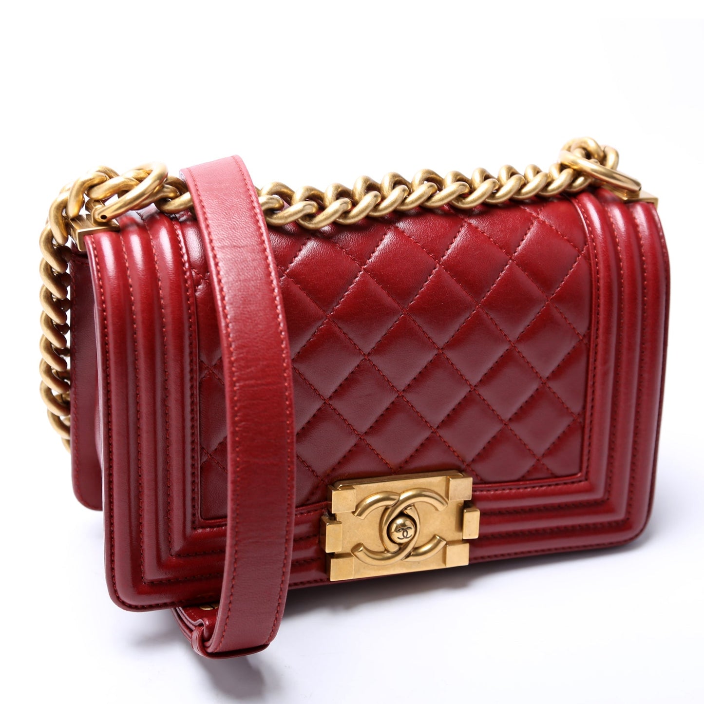 Chanel Boy Flap Lambskin 21-24M Small Handbag