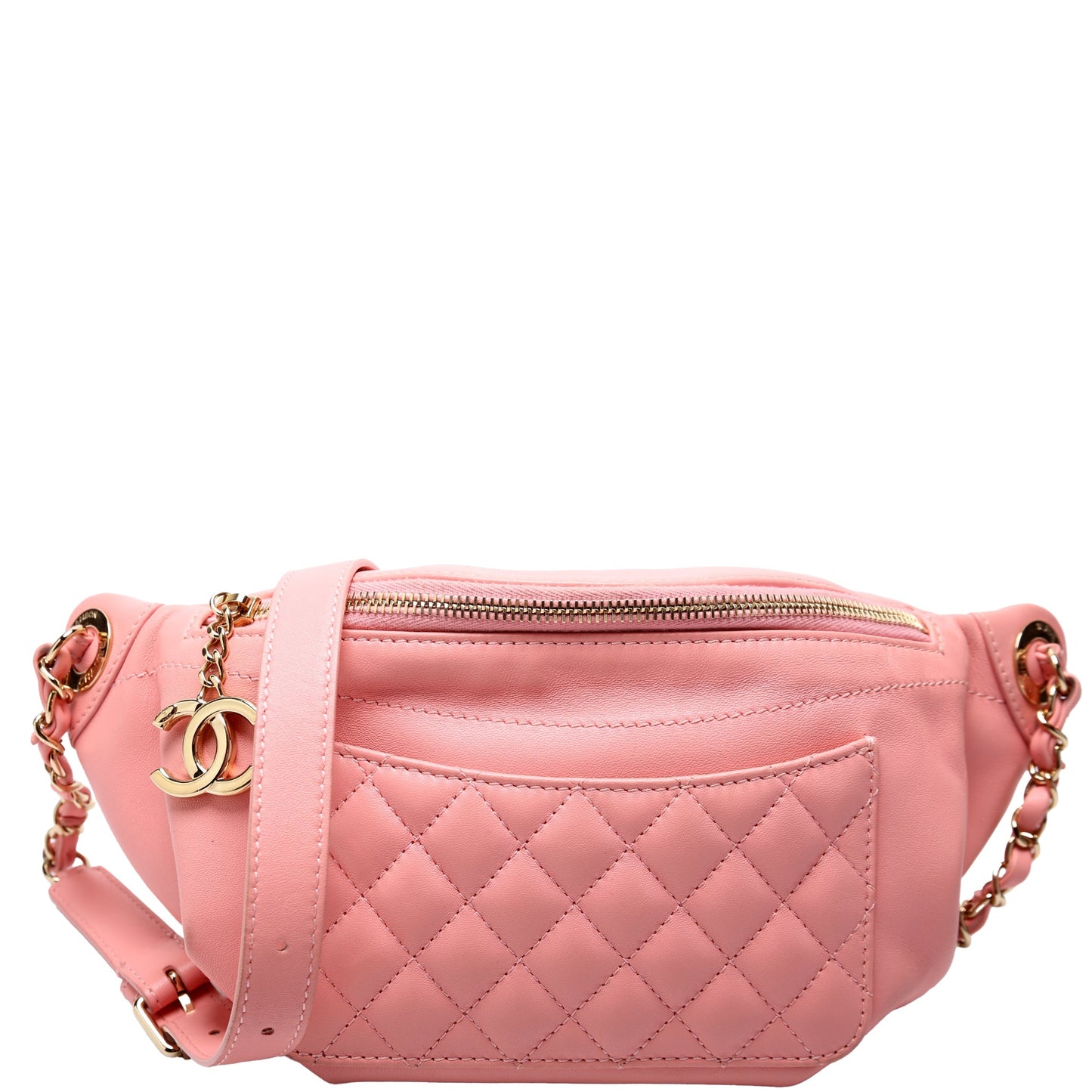 Chanel CC Waist Quilted Lambskin 27M Handbag