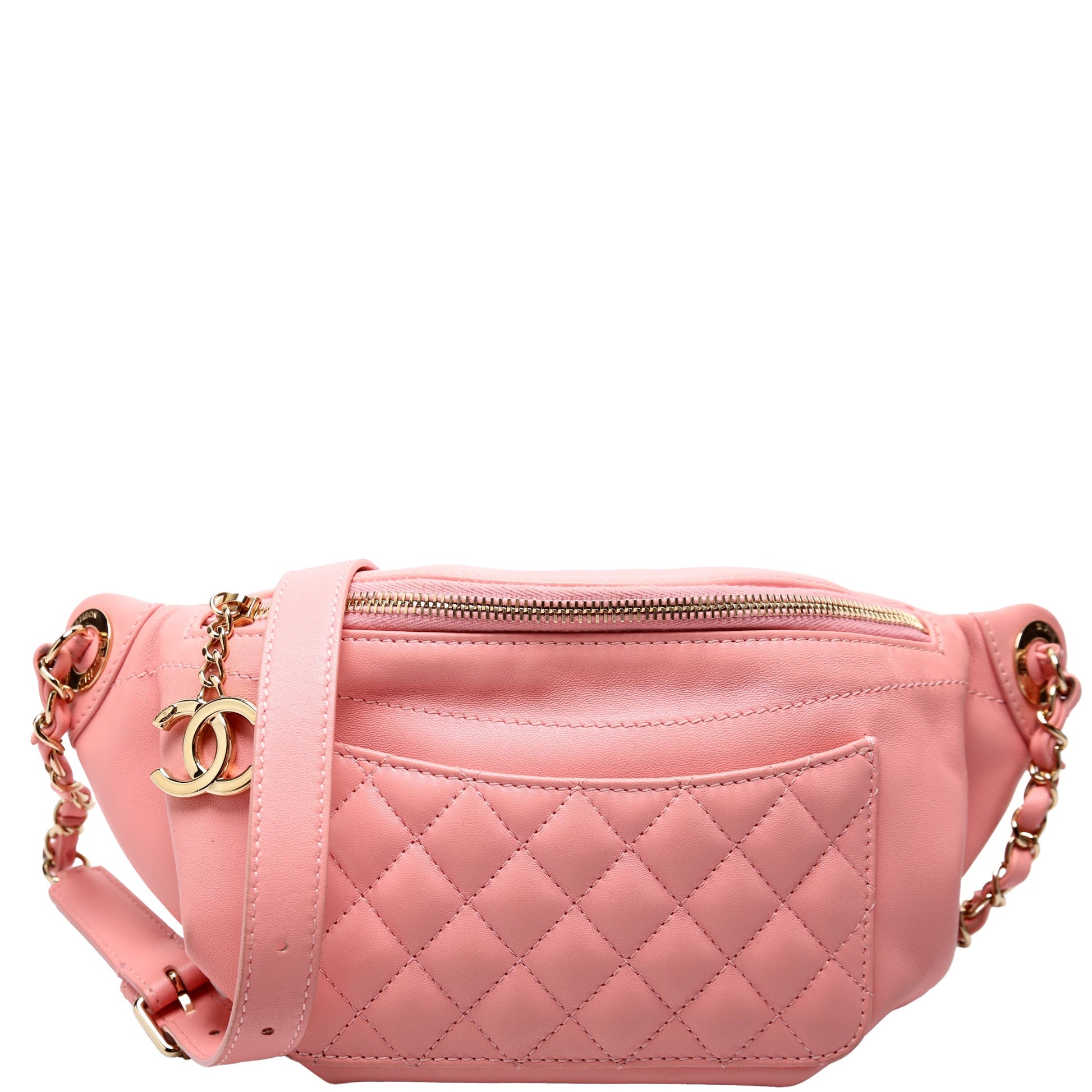 Chanel CC Waist Quilted Lambskin 27M Handbag