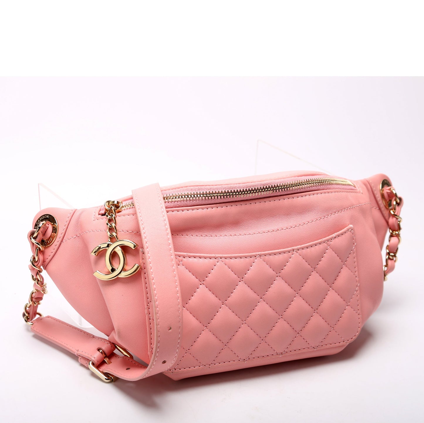 Chanel CC Waist Quilted Lambskin 27M Handbag