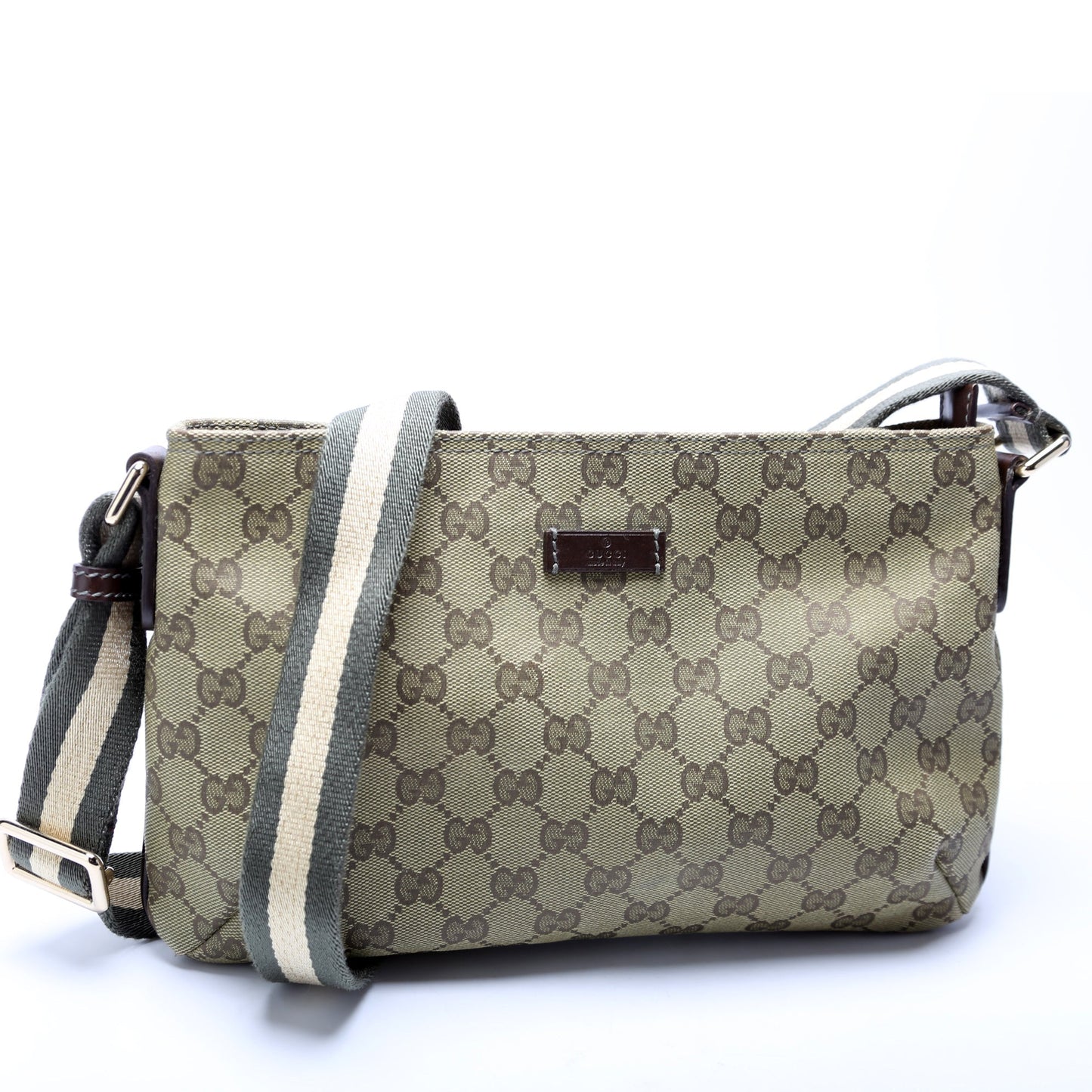 Gucci Shelly Web Shoulder Bag Web Shoulder