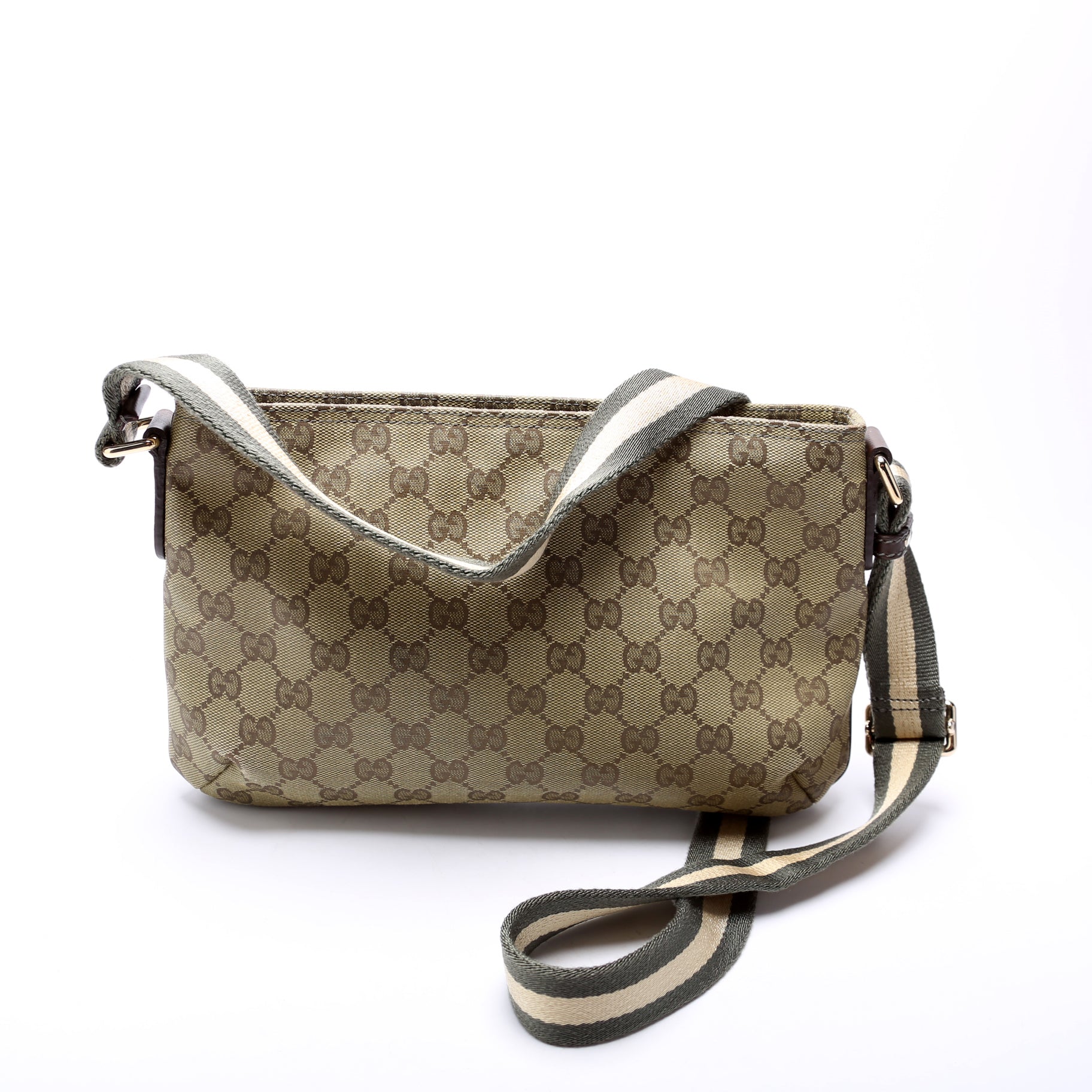 Gucci Shelly Web Shoulder Bag Web Shoulder