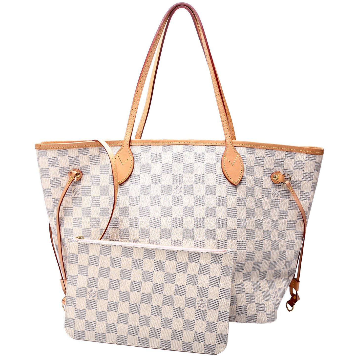 Louis Vuitton Neverfull W MM Azur Damier Wallet Case Azur 17