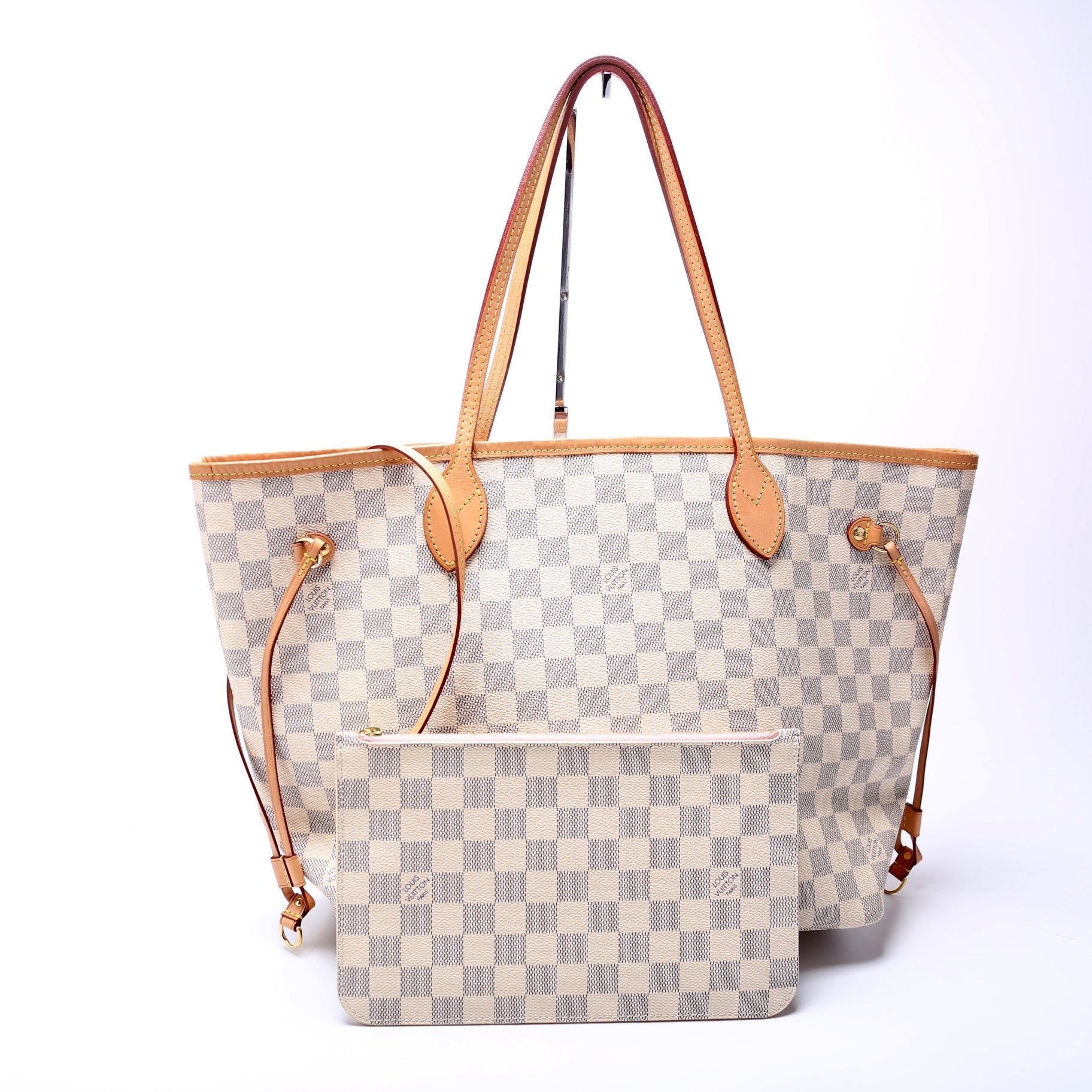 Louis Vuitton Neverfull W MM Azur Damier Wallet Case Azur 17