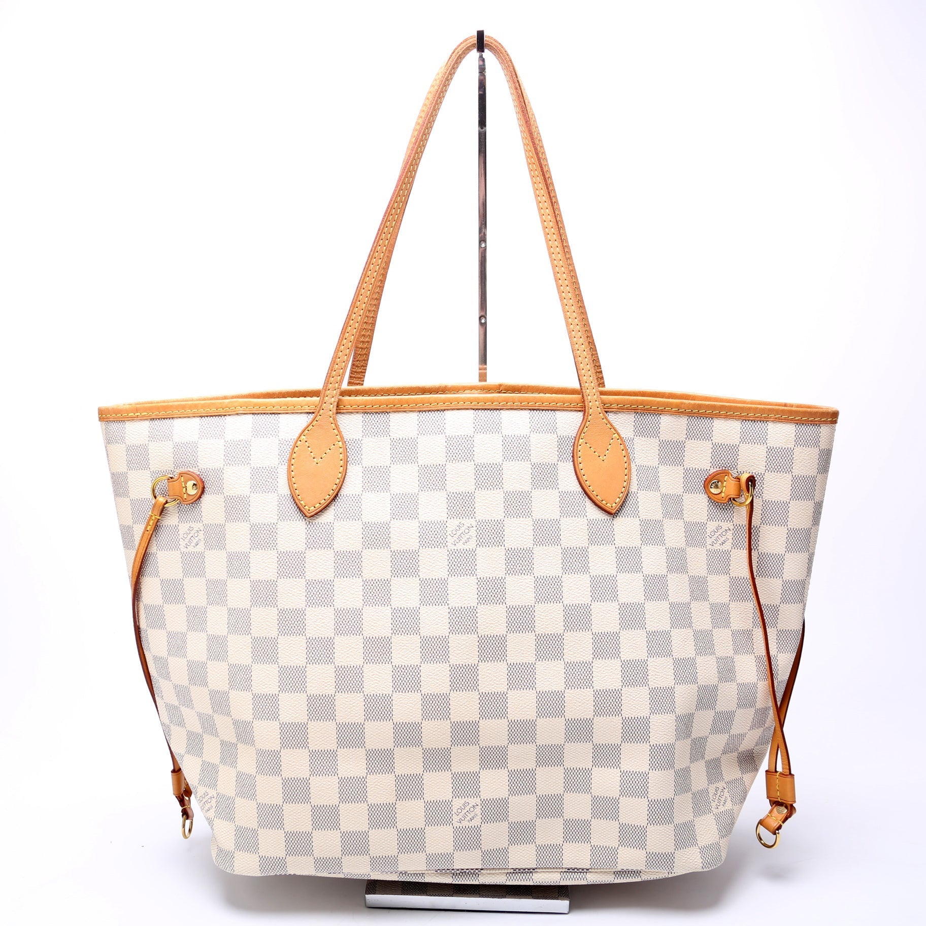 Louis Vuitton Neverfull w MM Azur Damier Wallet Case Azur 16