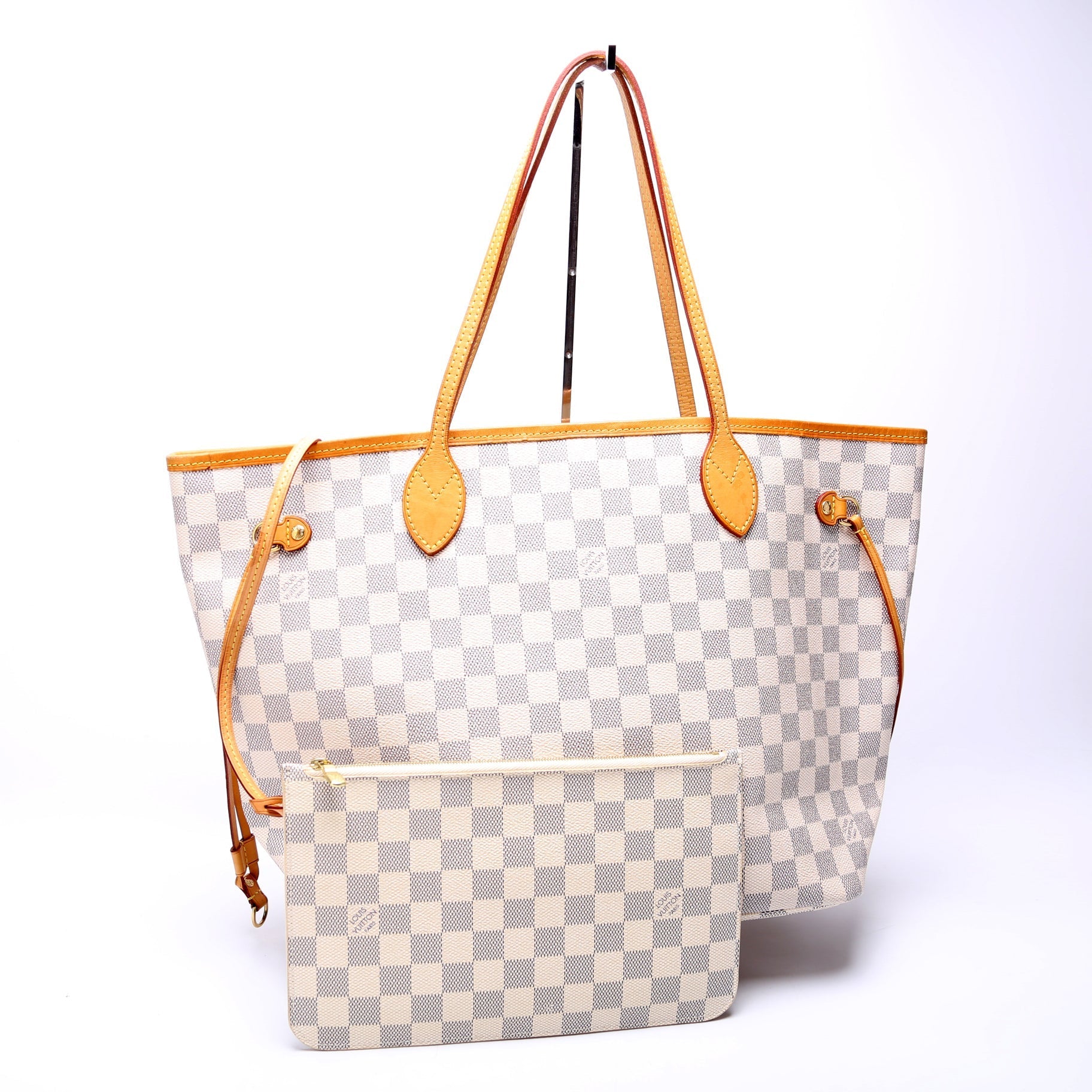 Louis Vuitton Neverfull MM Azur Damier Wallet Case Azur 3