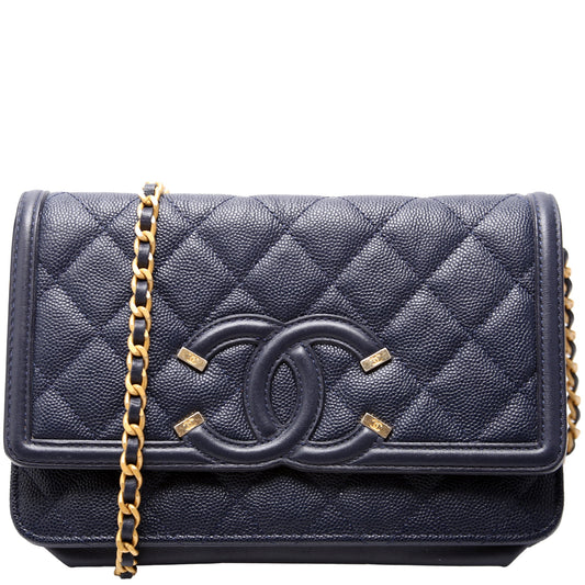 Chanel Filigree WOC 25M Clutch Bag