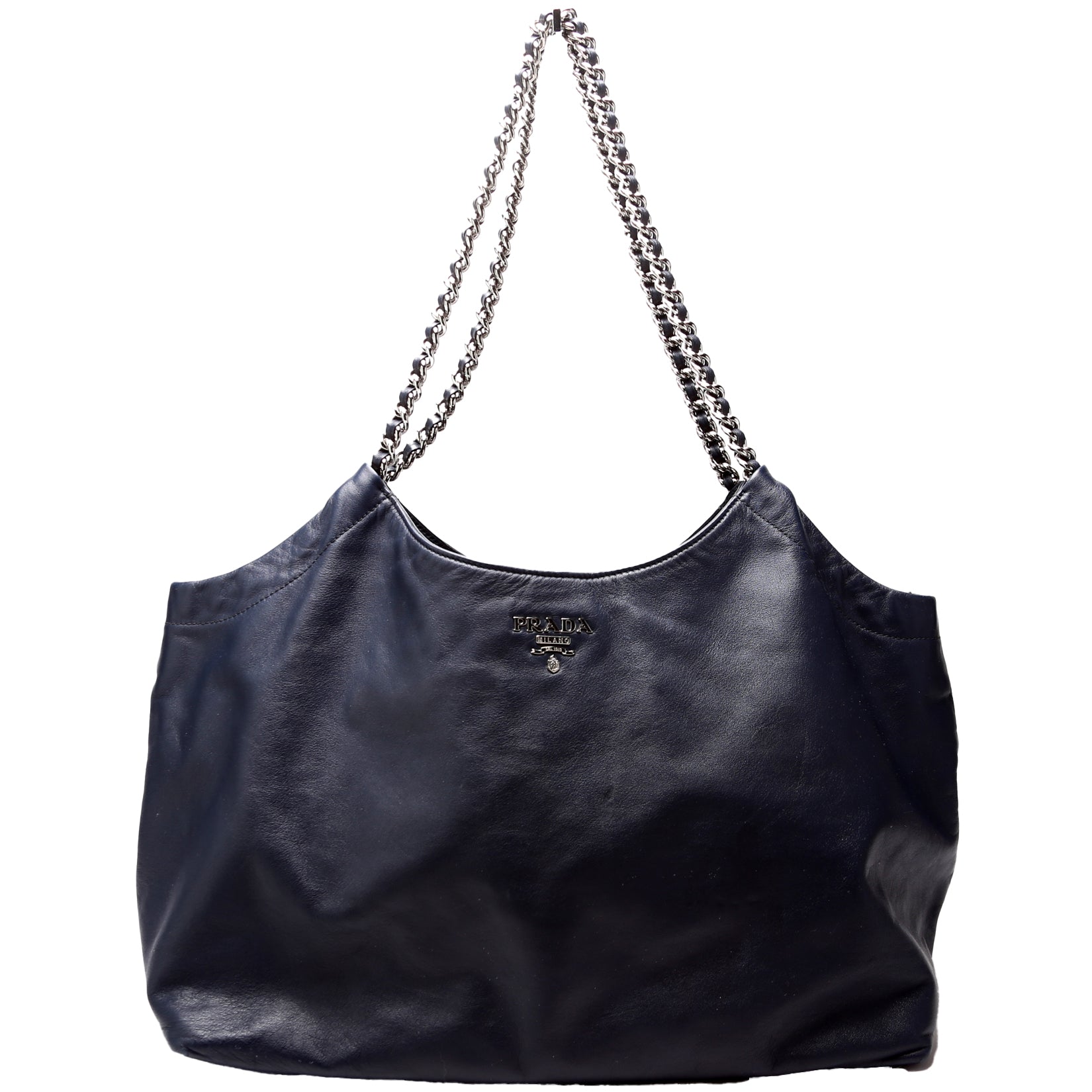 Prada Soft Calfskin Tote Bag Chain