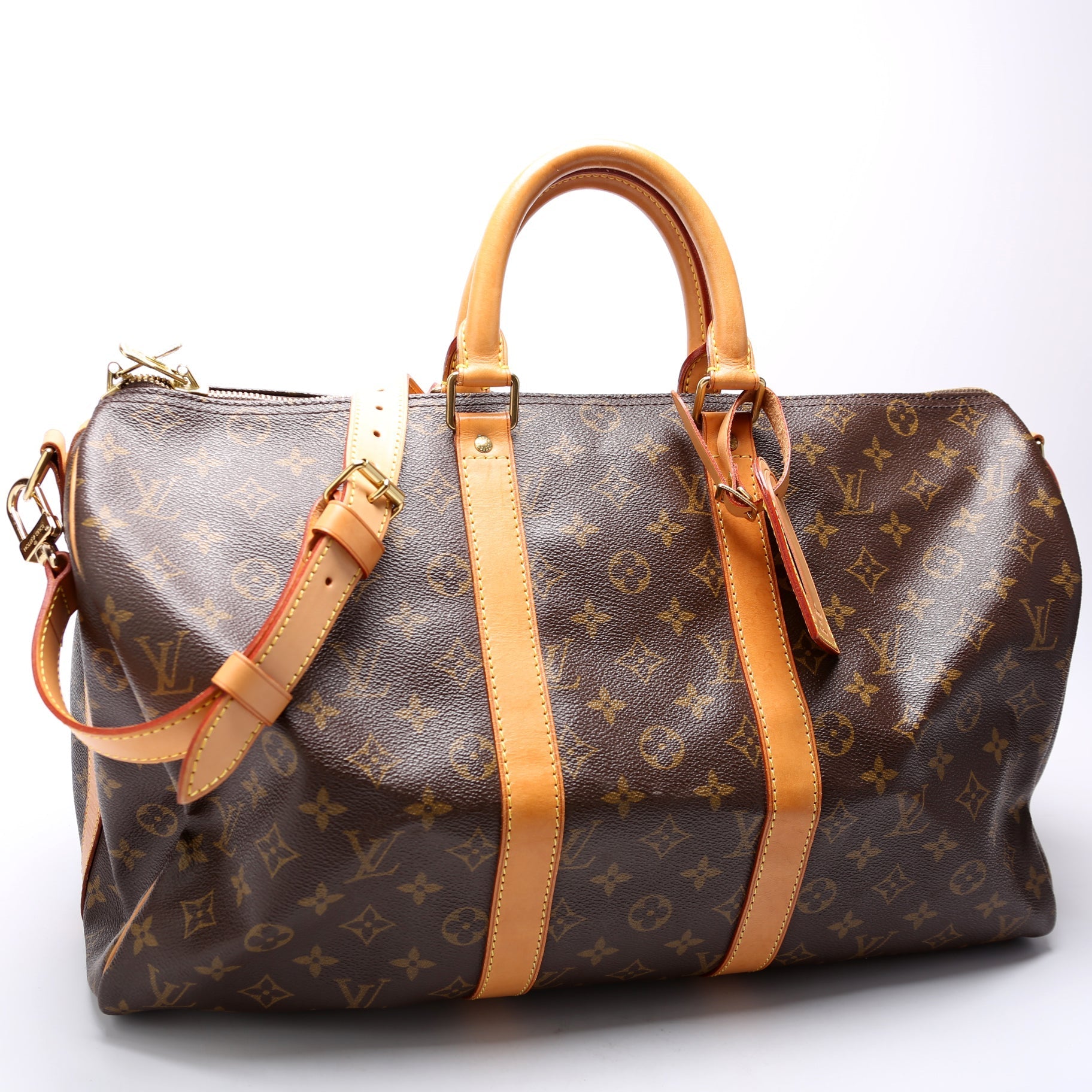Louis Vuitton Keepall 45 Bandouliere Monogram Travel Bag Monogram 7