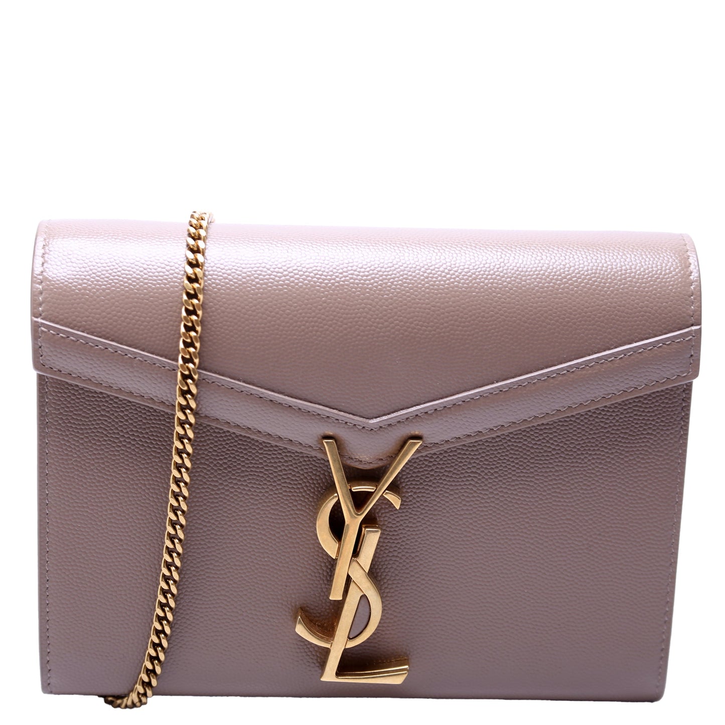 YSL Saint Laurent Saint Laurent Cassandra Wallet Grain Bag Chain Travel Bag