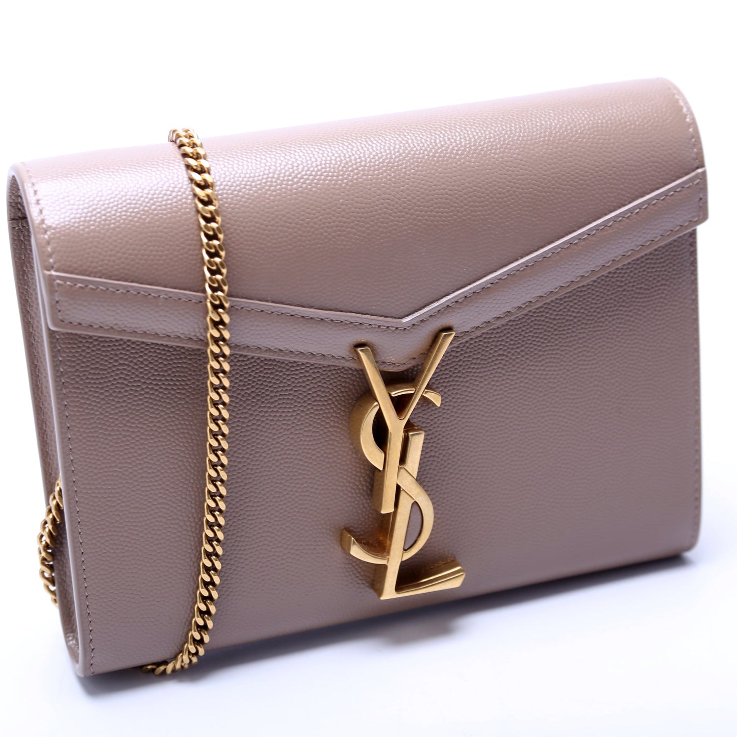 YSL Saint Laurent Saint Laurent Cassandra Wallet Grain Bag Chain Travel Bag
