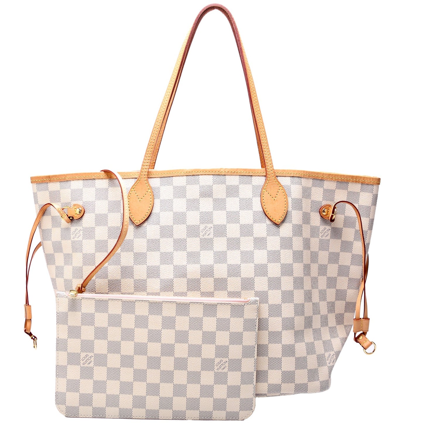 Louis Vuitton Neverfull MM Azur Damier Wallet Case Azur 4
