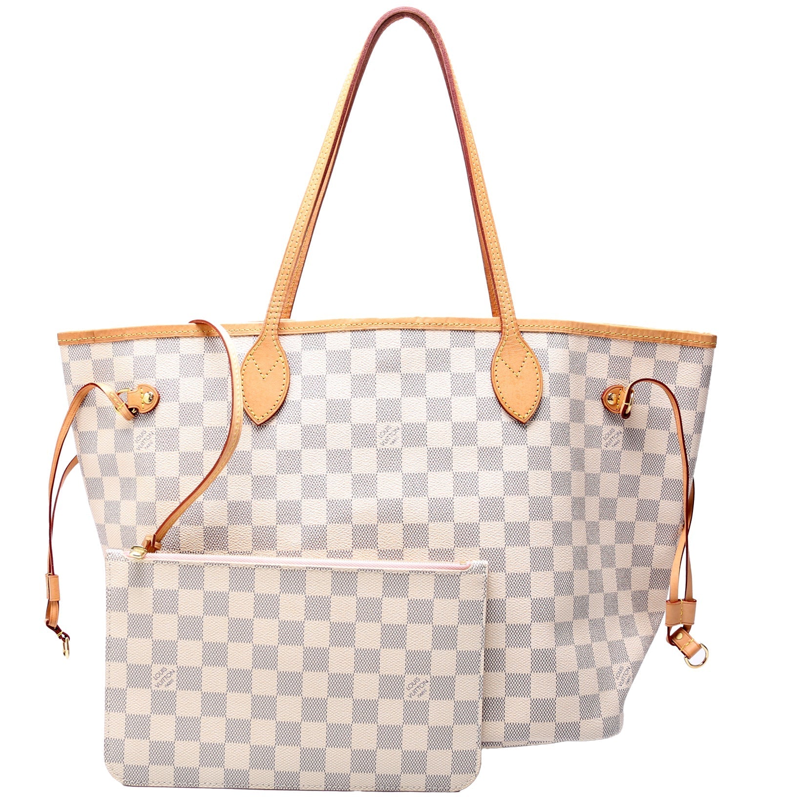 Louis Vuitton Neverfull MM Azur Damier Wallet Case Azur 4