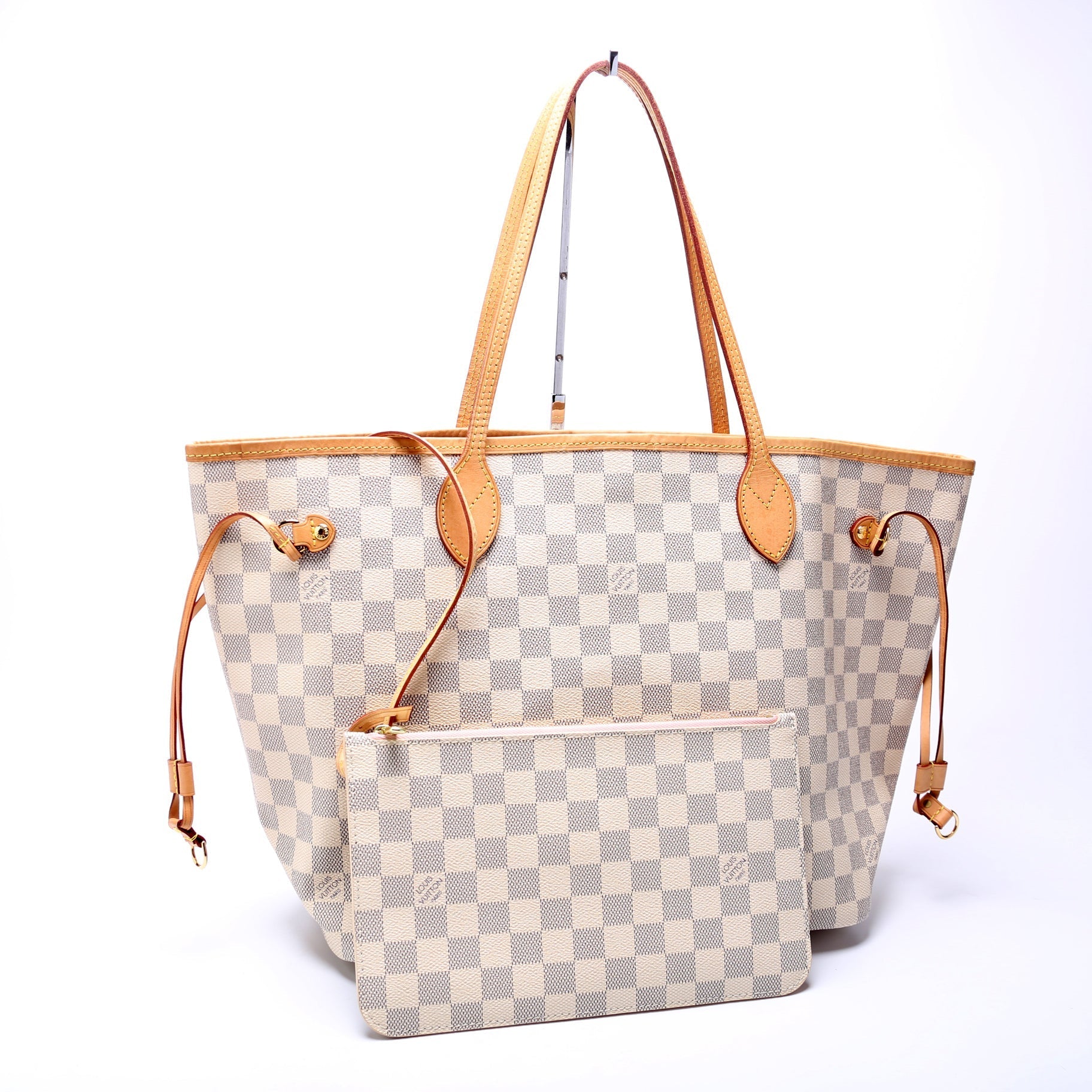 Louis Vuitton Neverfull MM Azur Damier Wallet Case Azur 4