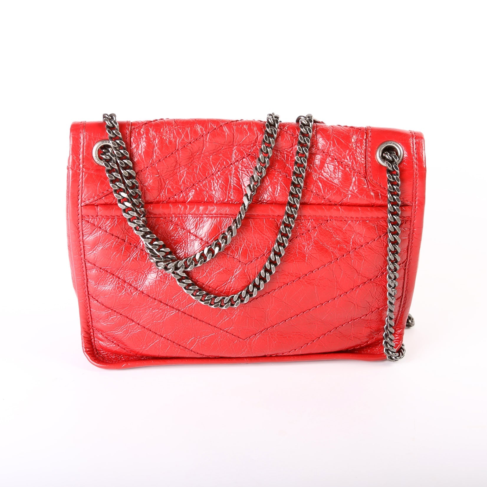 YSL Saint Laurent Saint Laurent Niki Baby Crinkle Bag Leather Travel Bag