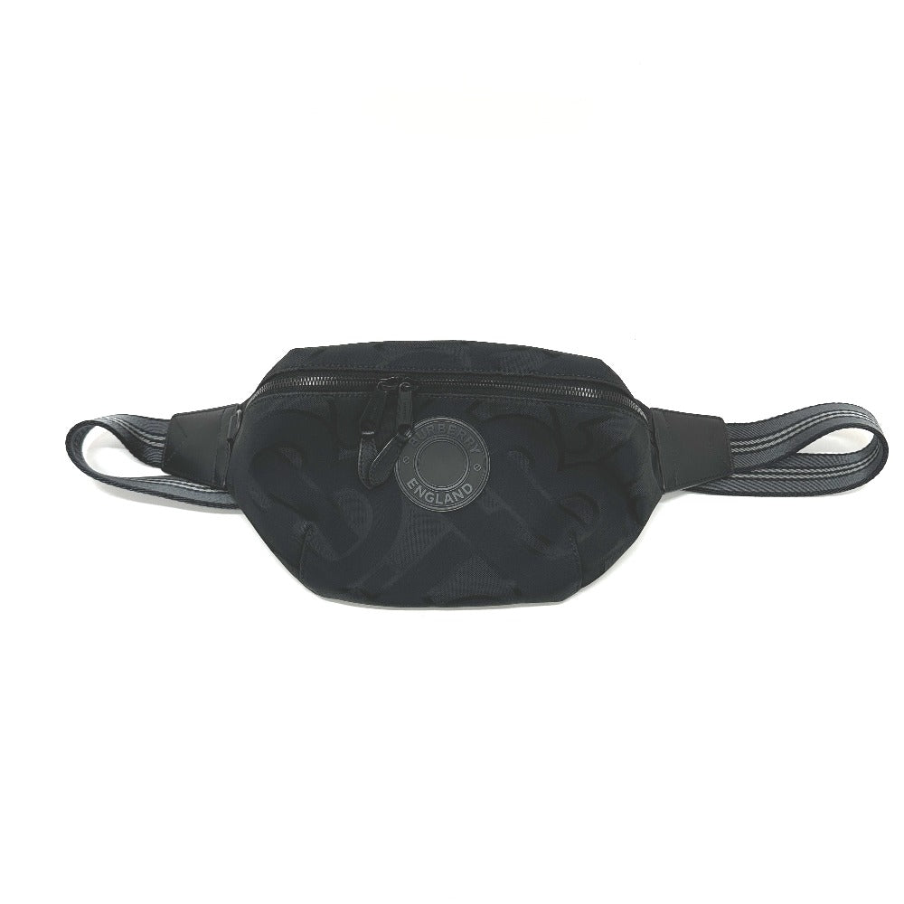 Burberry Waist Bag Canvas Black Travel Bag