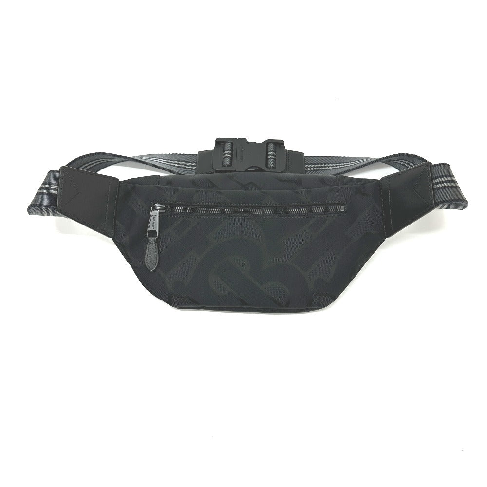 Burberry Waist Bag Canvas Black Travel Bag