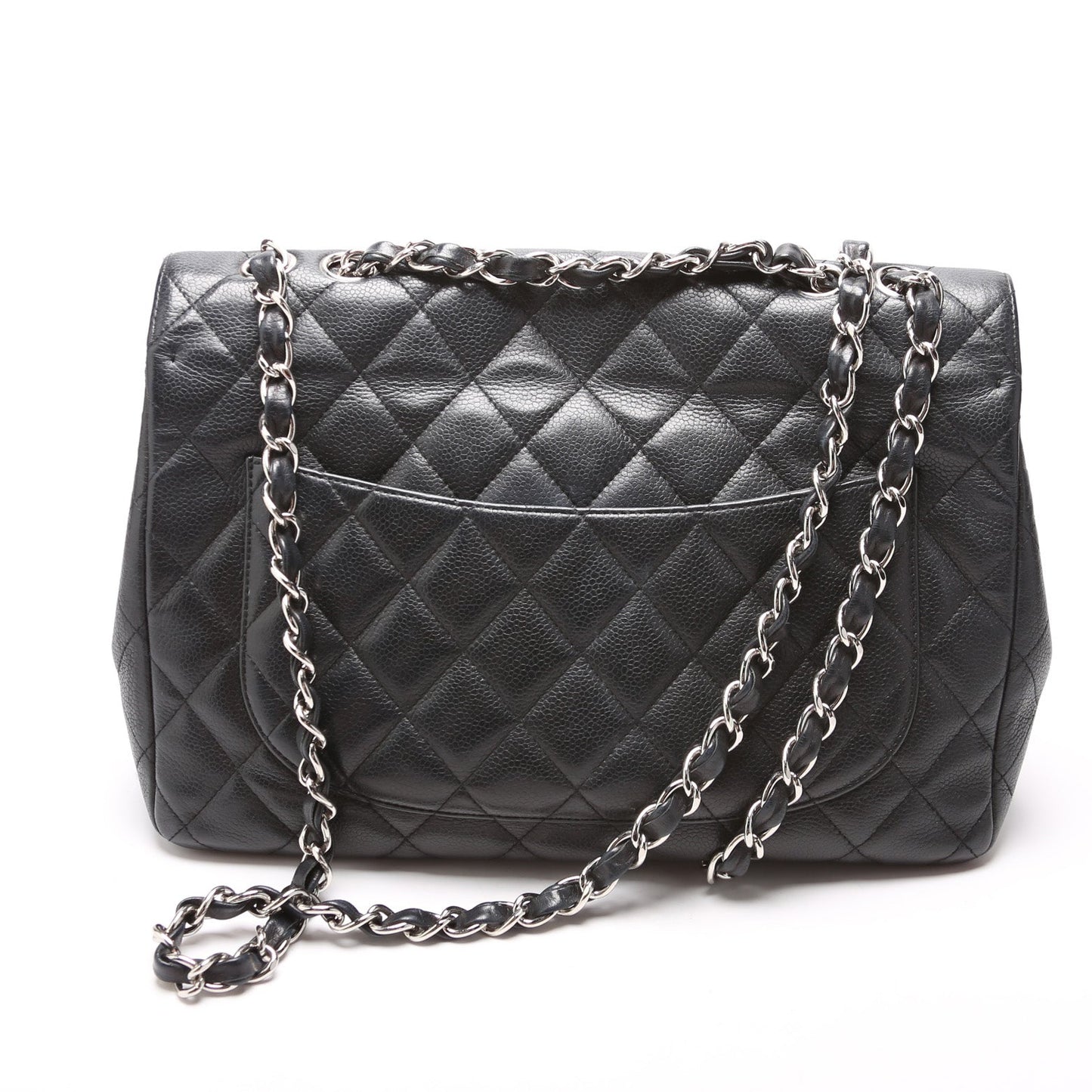 Chanel Classic Flap Jumbo Caviar 10-13M Handbag 10 13M