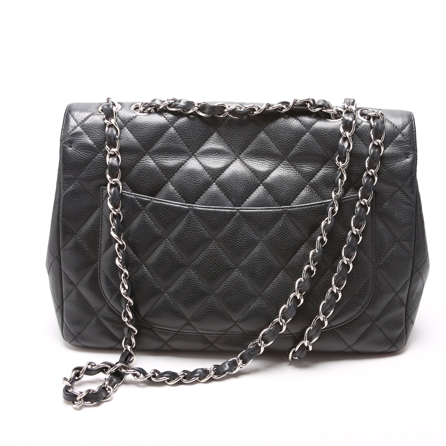 Chanel Classic Flap Jumbo Caviar 10-13M Handbag 10 13M