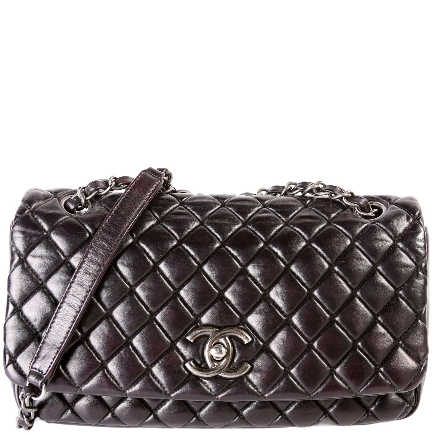 Chanel New Bubble Flap Iridescent Calfskin 17M Small Handbag