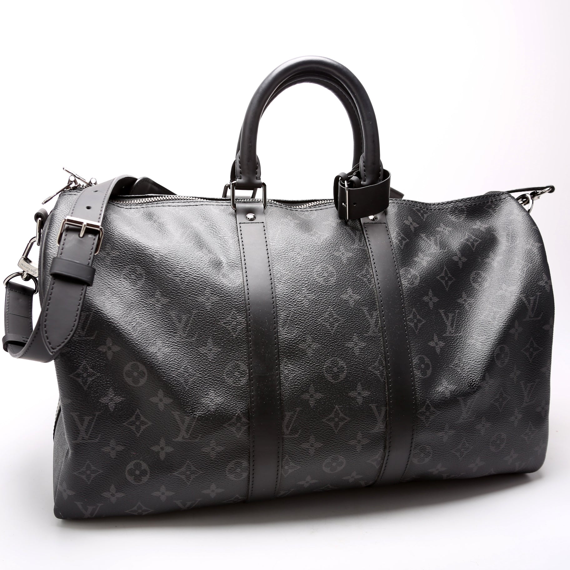 Louis Vuitton Keepall 45 Eclipse Bandouliere Travel Bag