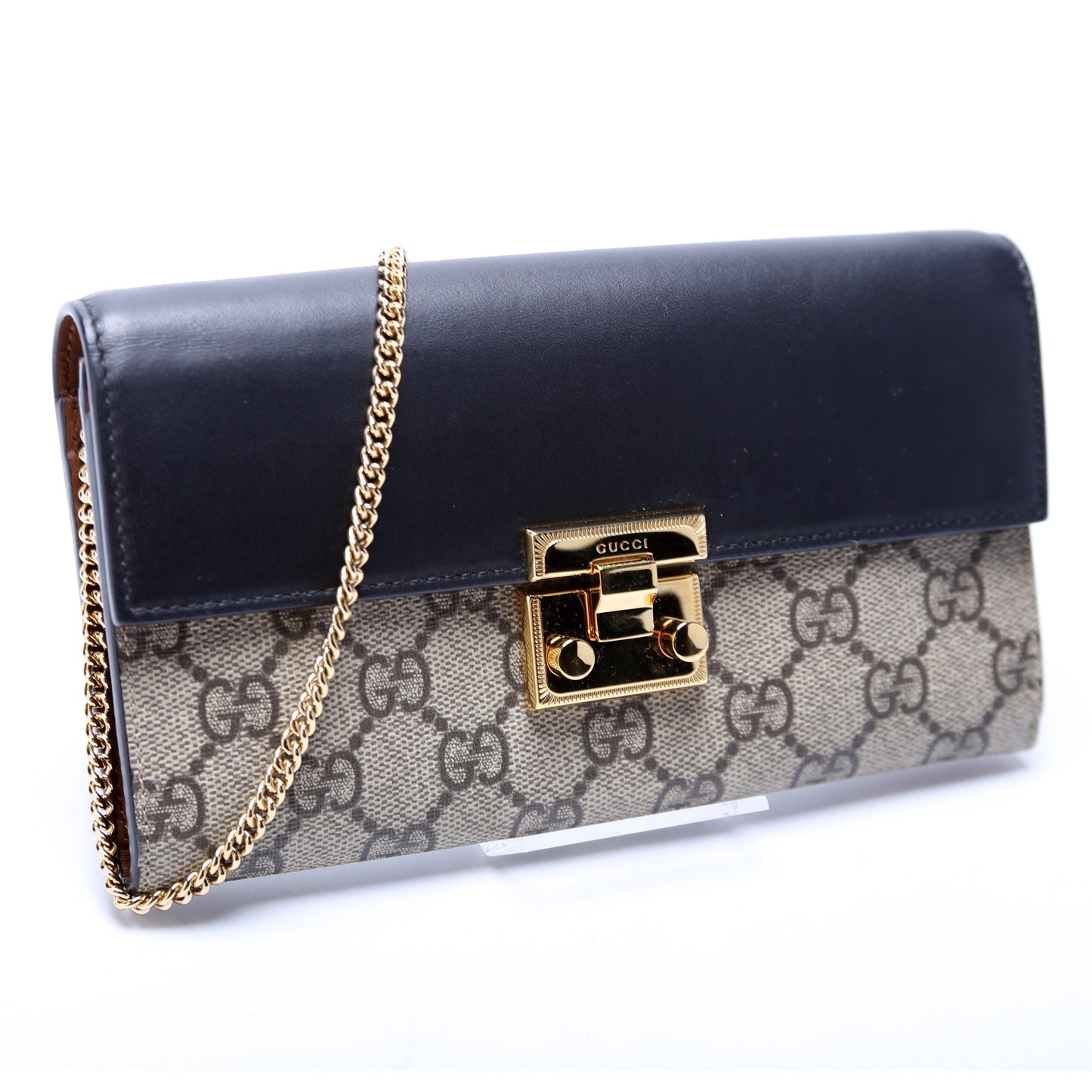 Gucci Padlock Chain Wallet Case
