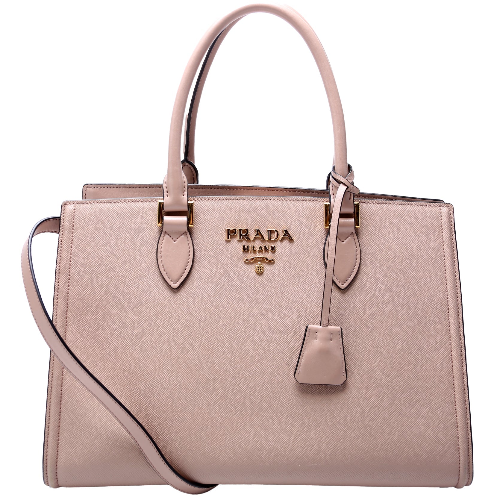 Prada Saffiano Lux Satchel Bag Large Travel Bag