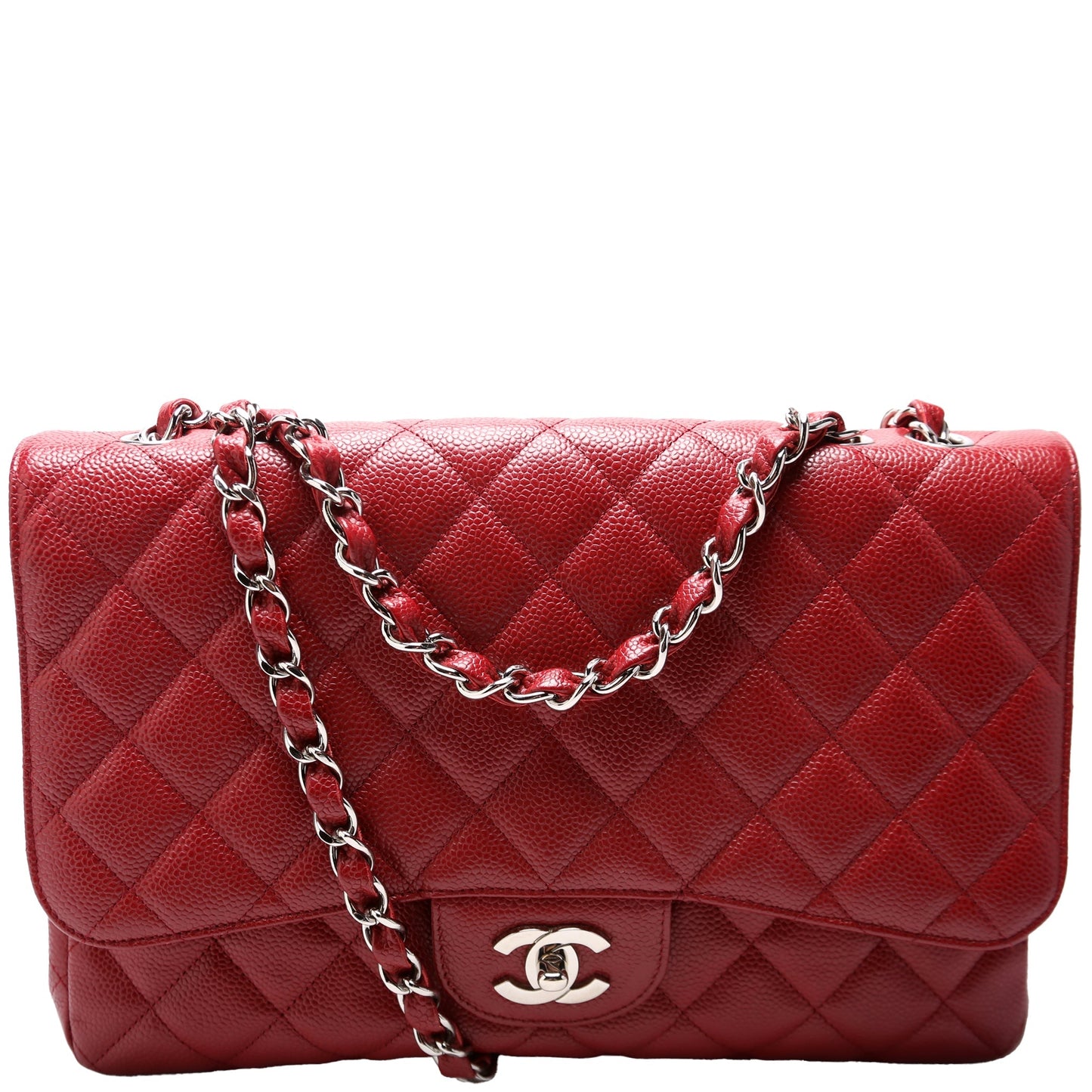 Chanel Classic Flap Jumbo Caviar 10-13M Handbag 13M 1