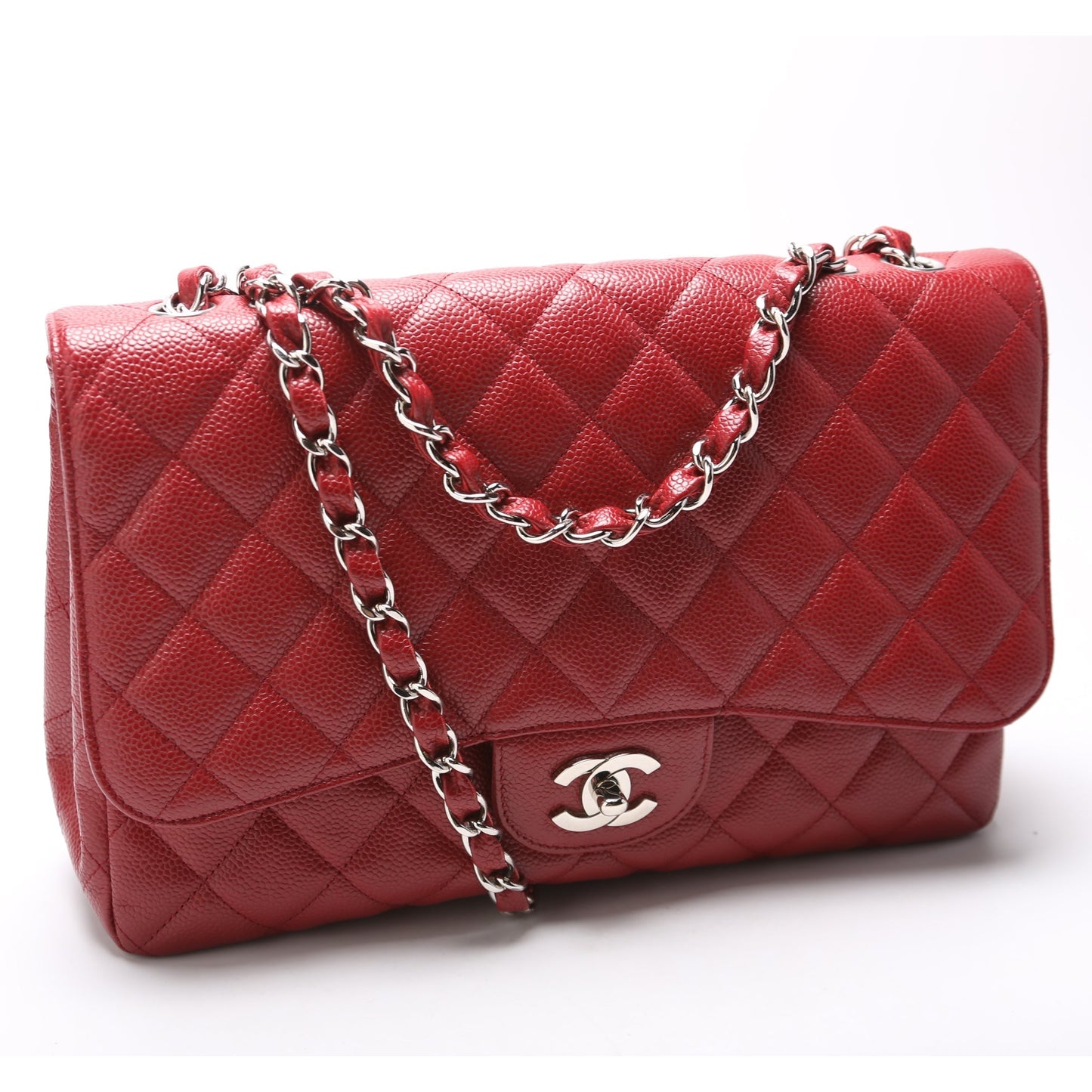 Chanel Classic Flap Jumbo Caviar 10-13M Handbag 13M 1