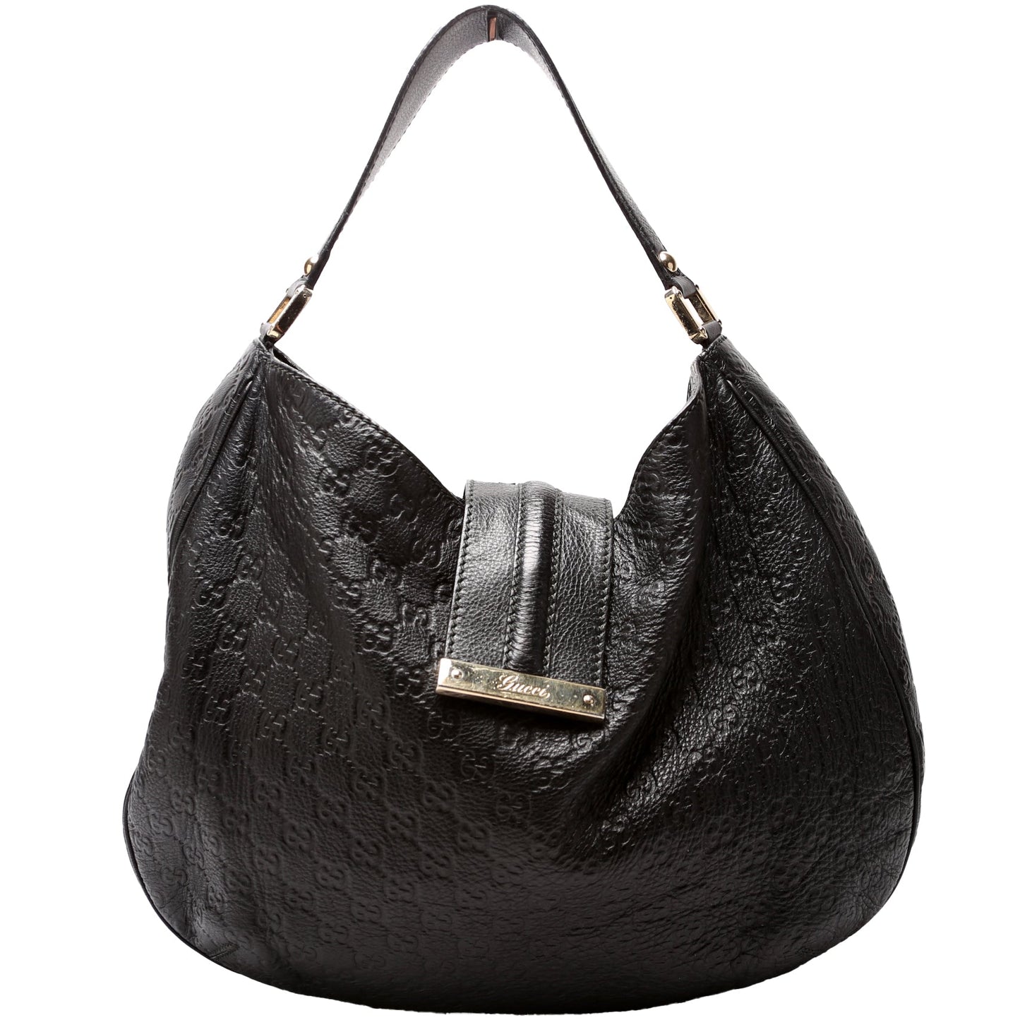 Gucci GG Leather Large Shoulder Bag