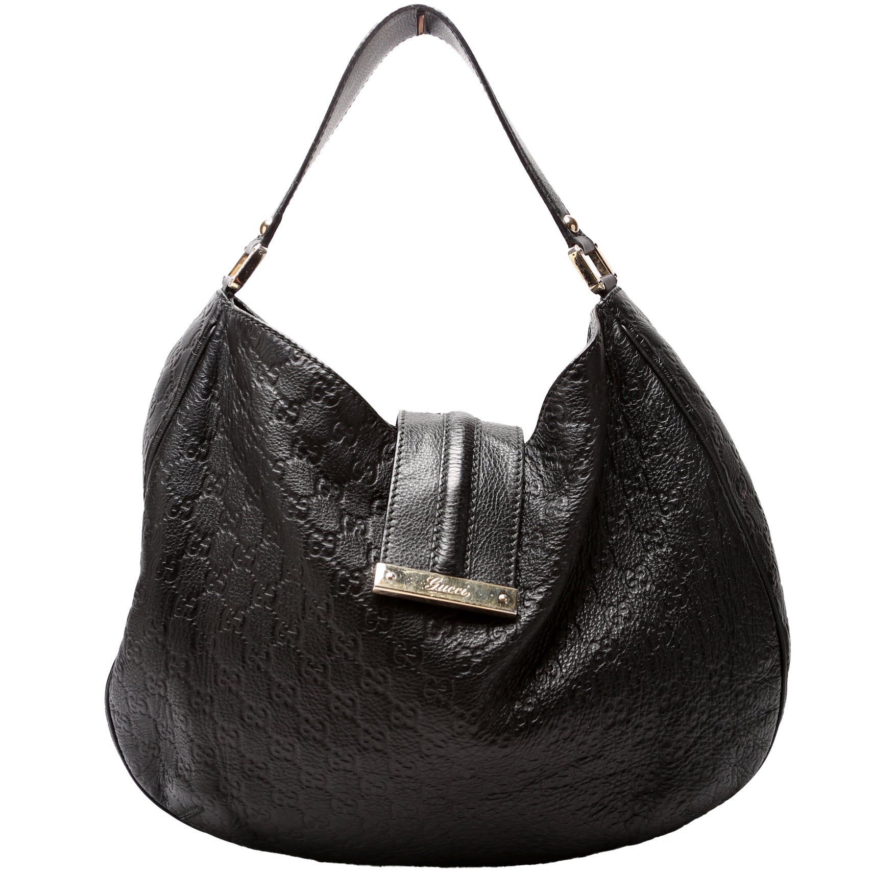Gucci GG Leather Large Shoulder Bag