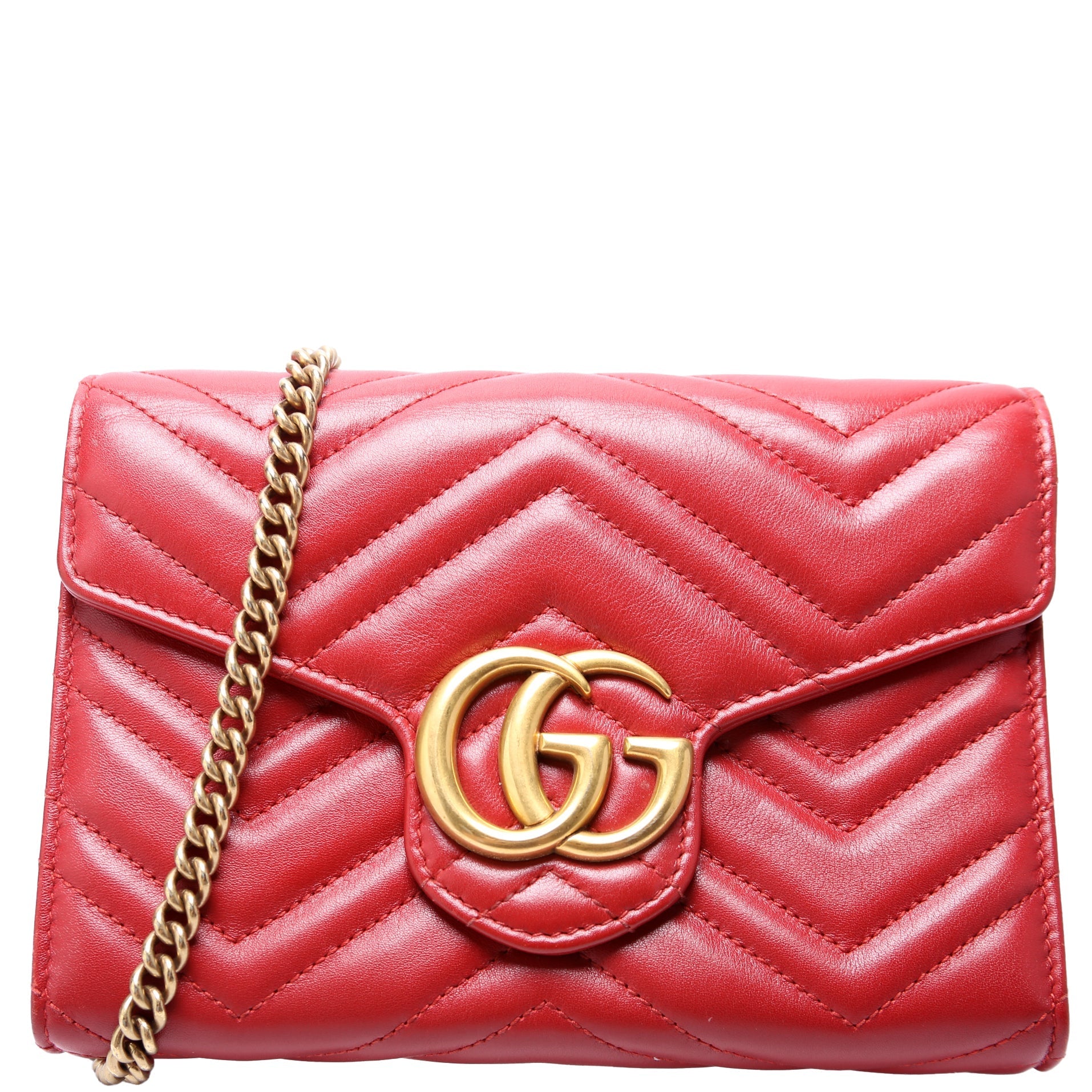 Gucci Marmont Chain Wallet Case Wallet 18