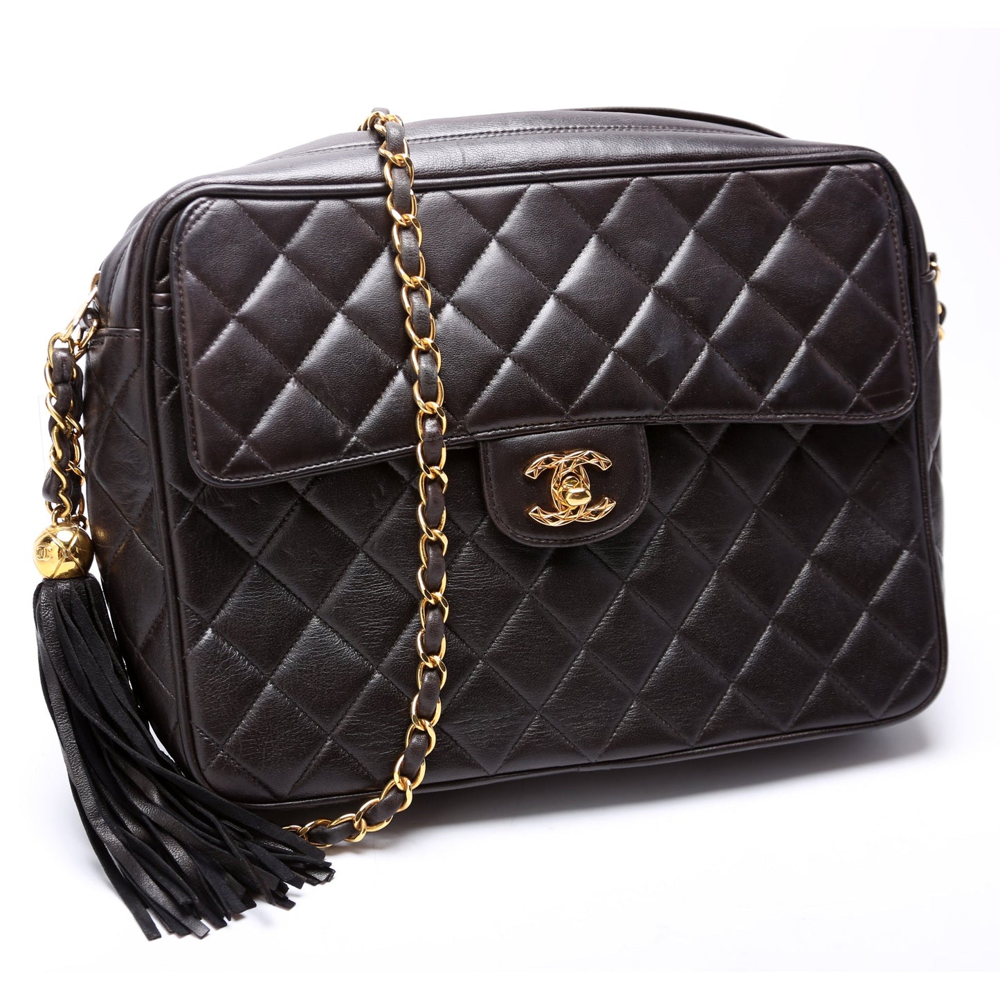 Chanel CC Front Pocket Tassel Camera 3M Handbag