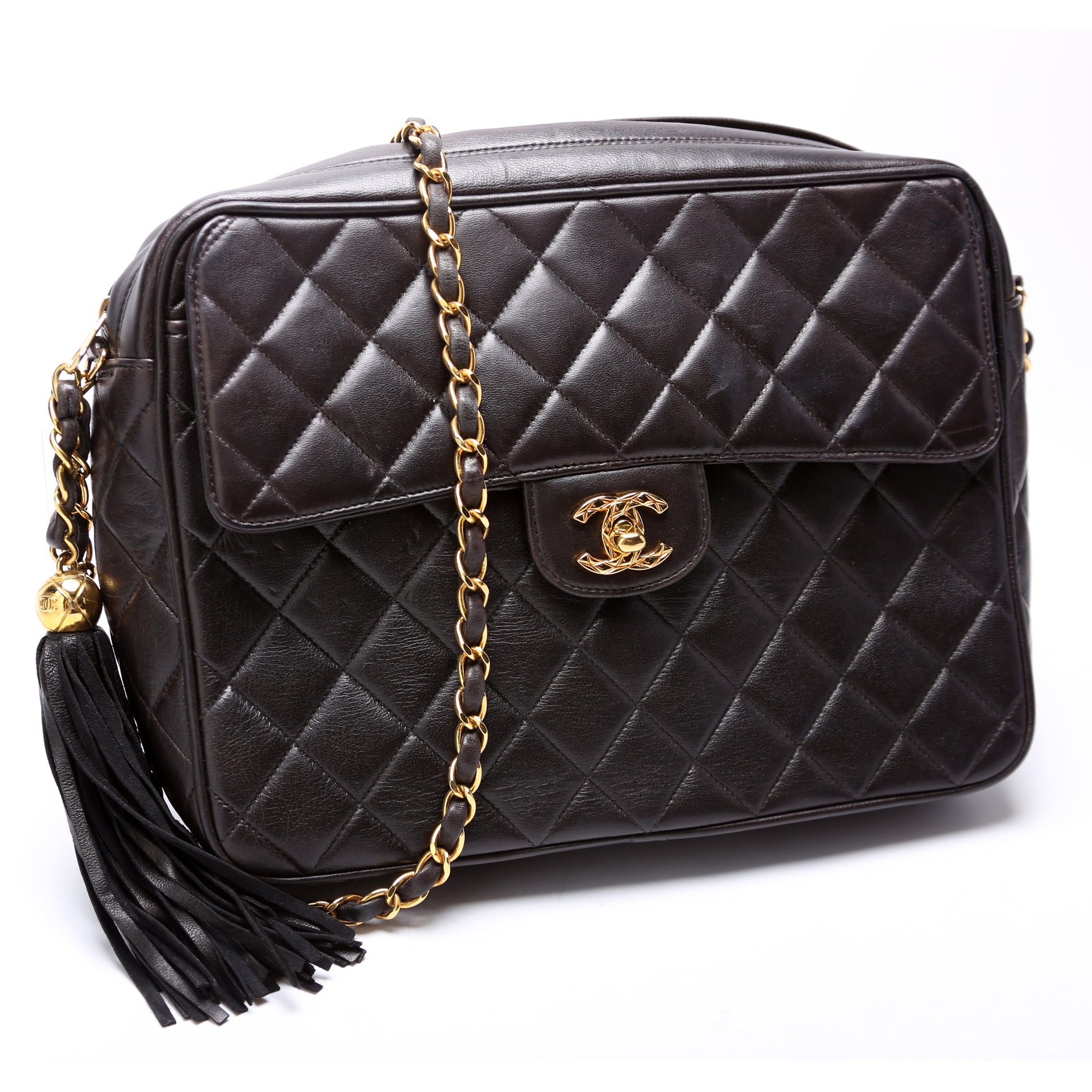 Chanel CC Front Pocket Tassel Camera 3M Handbag