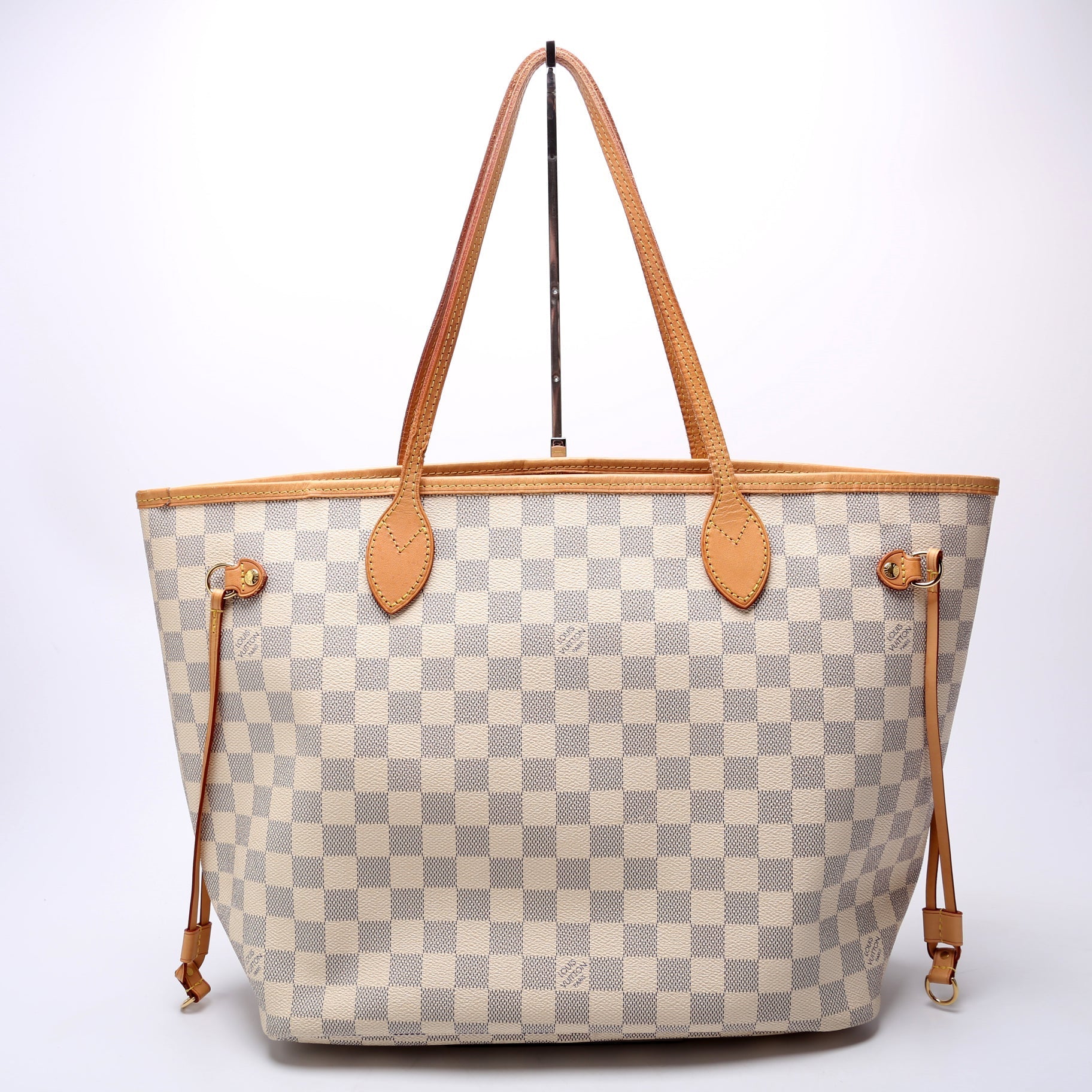 Louis Vuitton Neverfull MM Azur Damier Tote Bag Azur 56