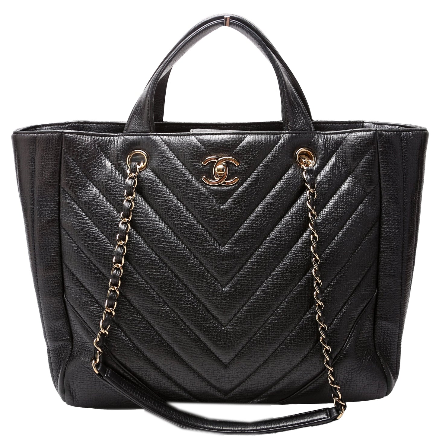 Chanel Chevron Statement 24M Tote Bag