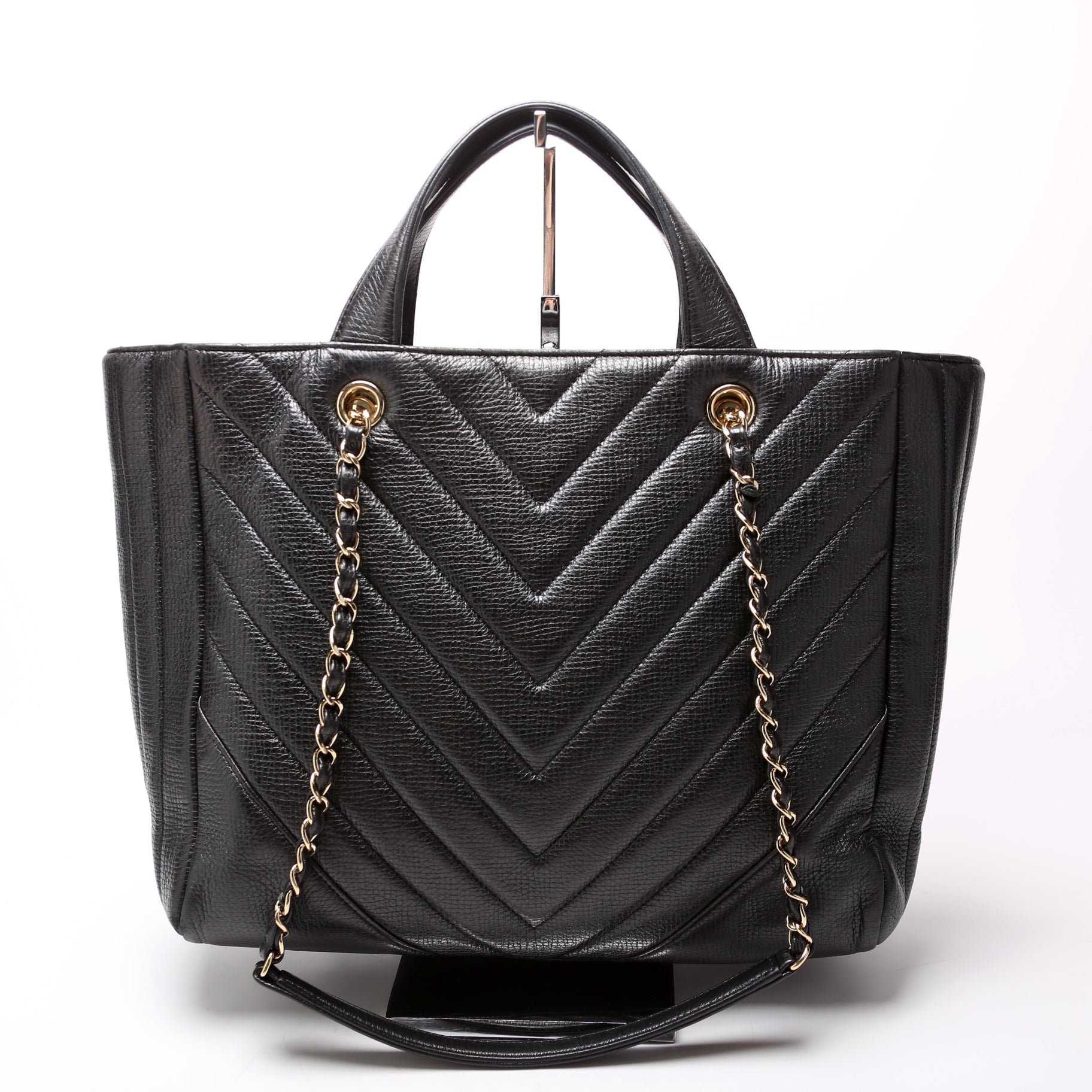 Chanel Chevron Statement 24M Tote Bag