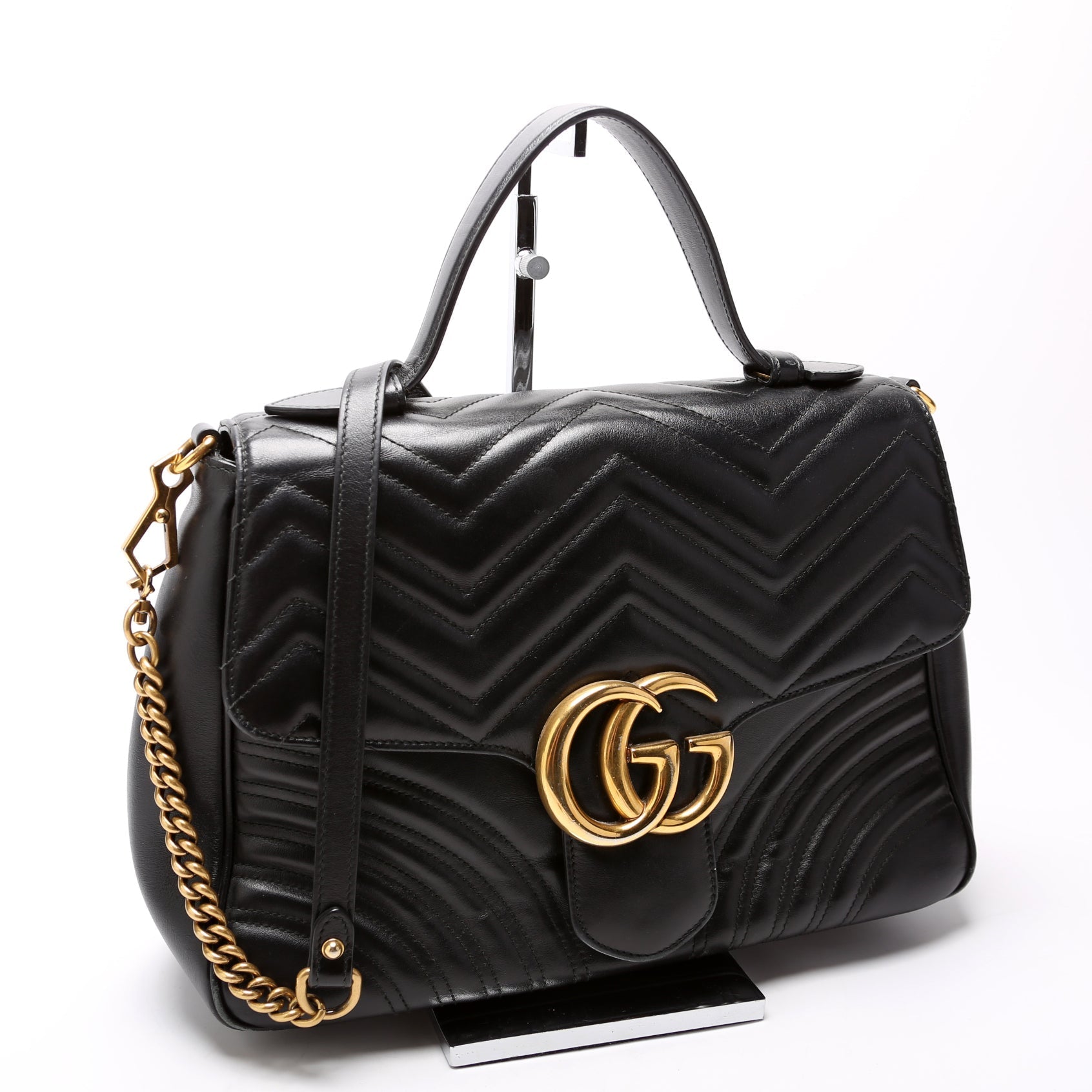 Gucci Marmont Medium Top Handle Travel Bag Medium 1