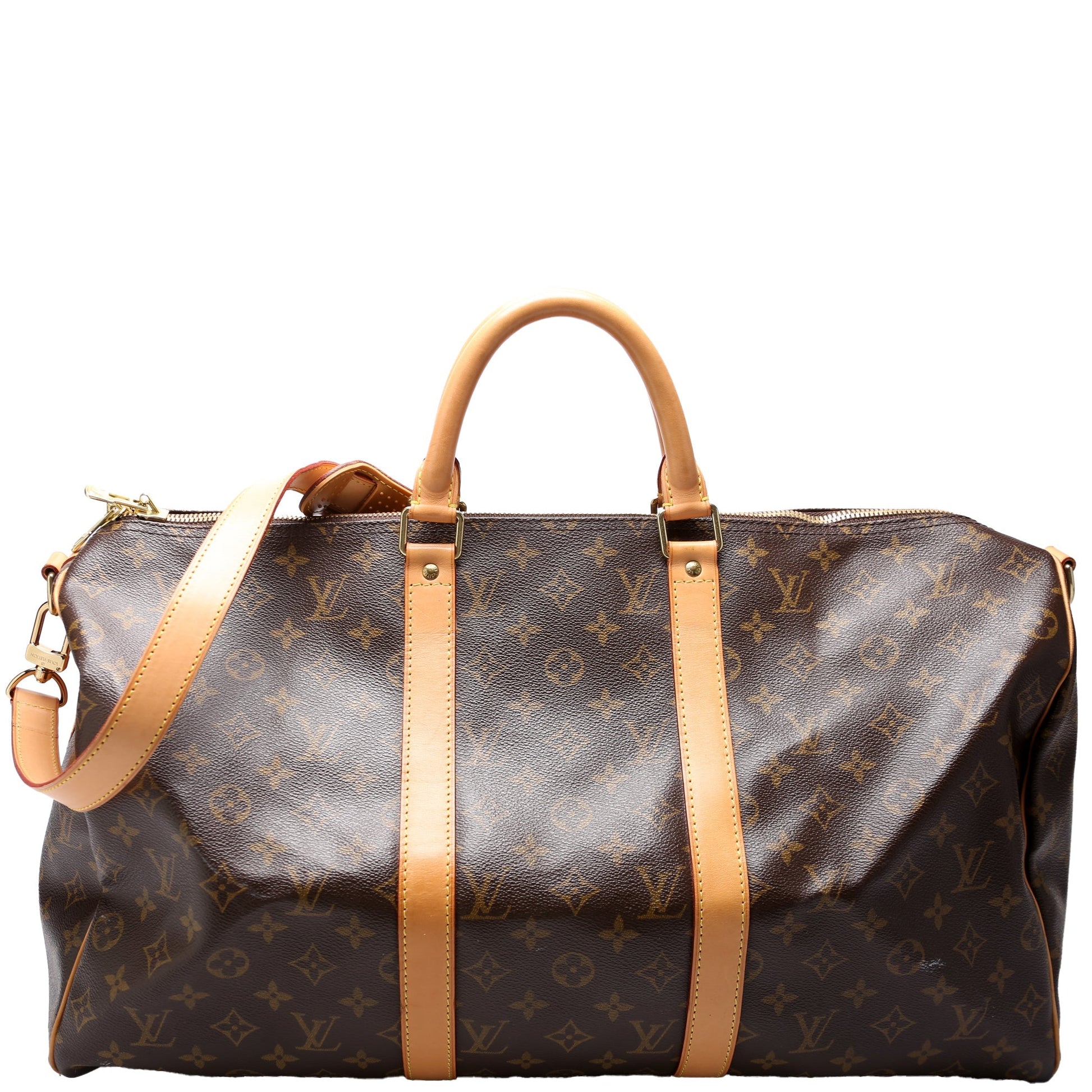 Louis Vuitton Keepall 50 Bandouliere Monogram Travel Bag Monogram 7