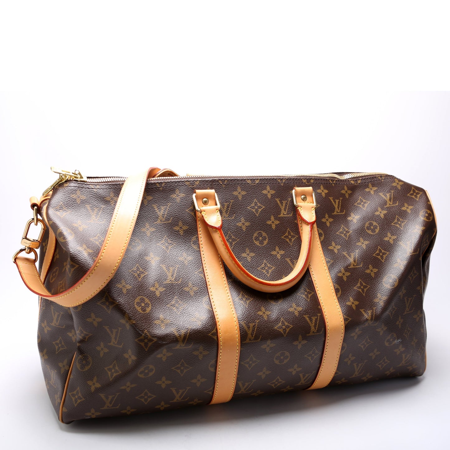 Louis Vuitton Keepall 50 Bandouliere Monogram Travel Bag Monogram 7